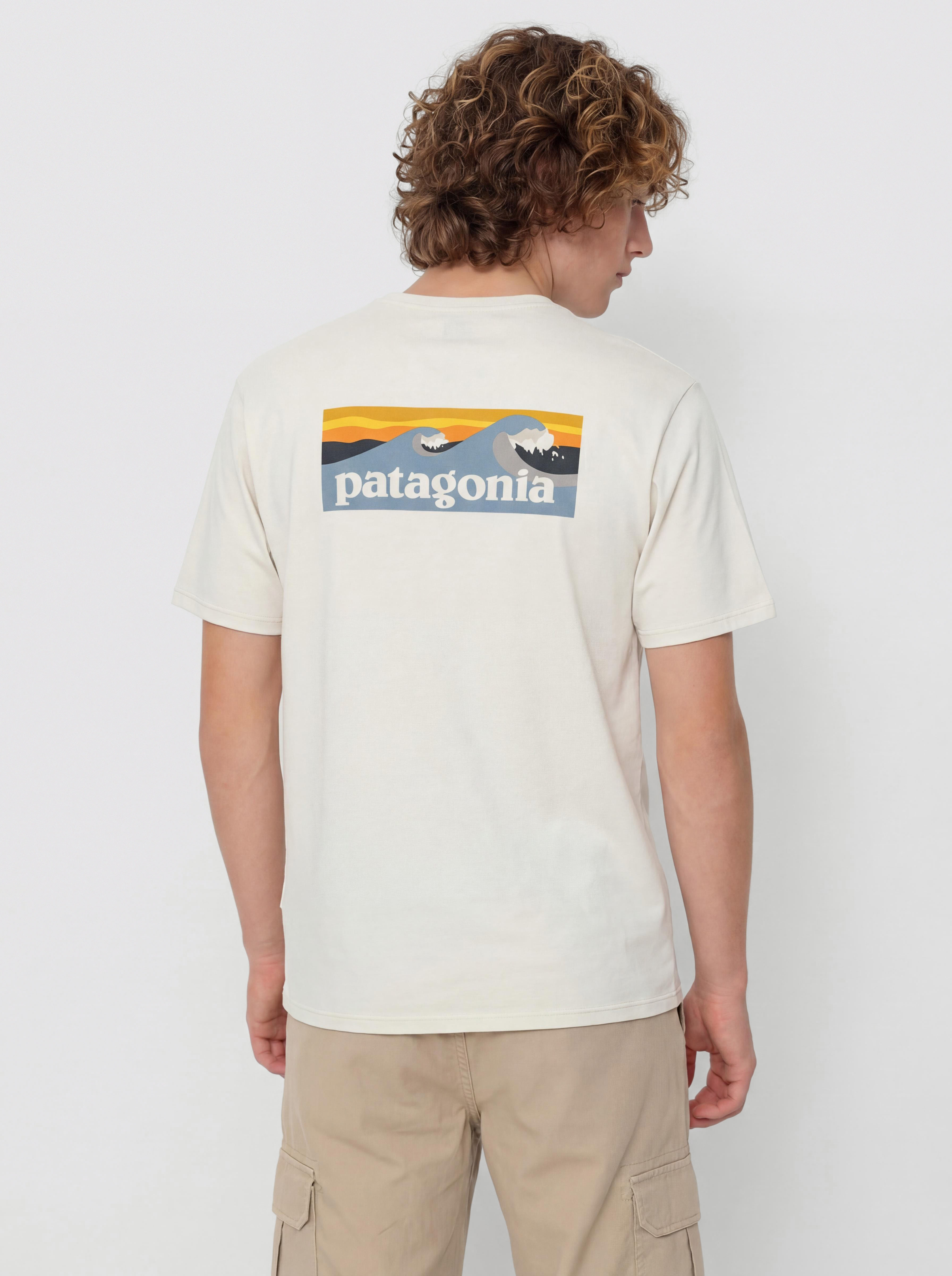Тениска Patagonia Capilene Cool Boardshort Logo (dyno white)