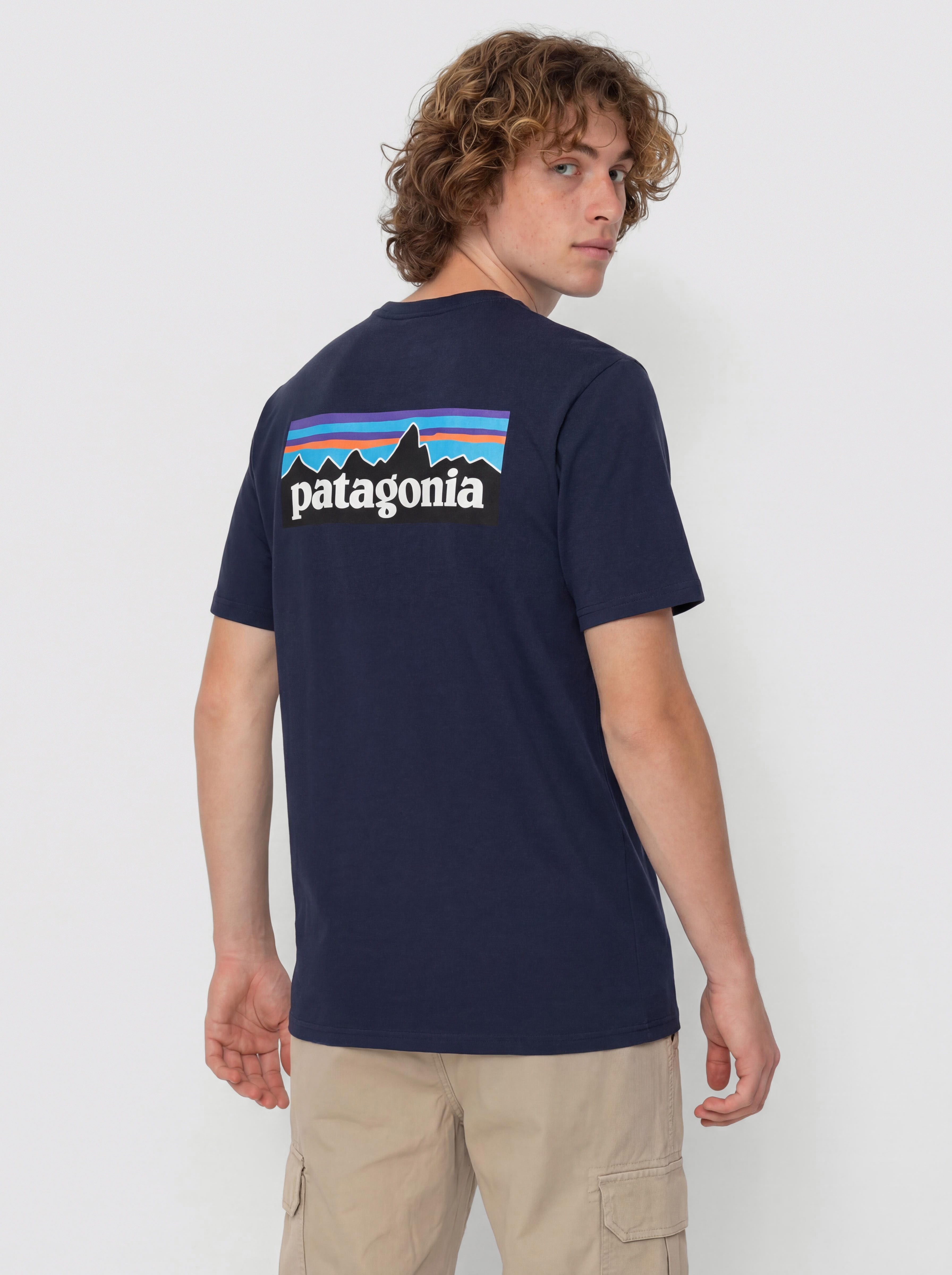 Тениска Patagonia P 6 Logo Responsibili (new navy)
