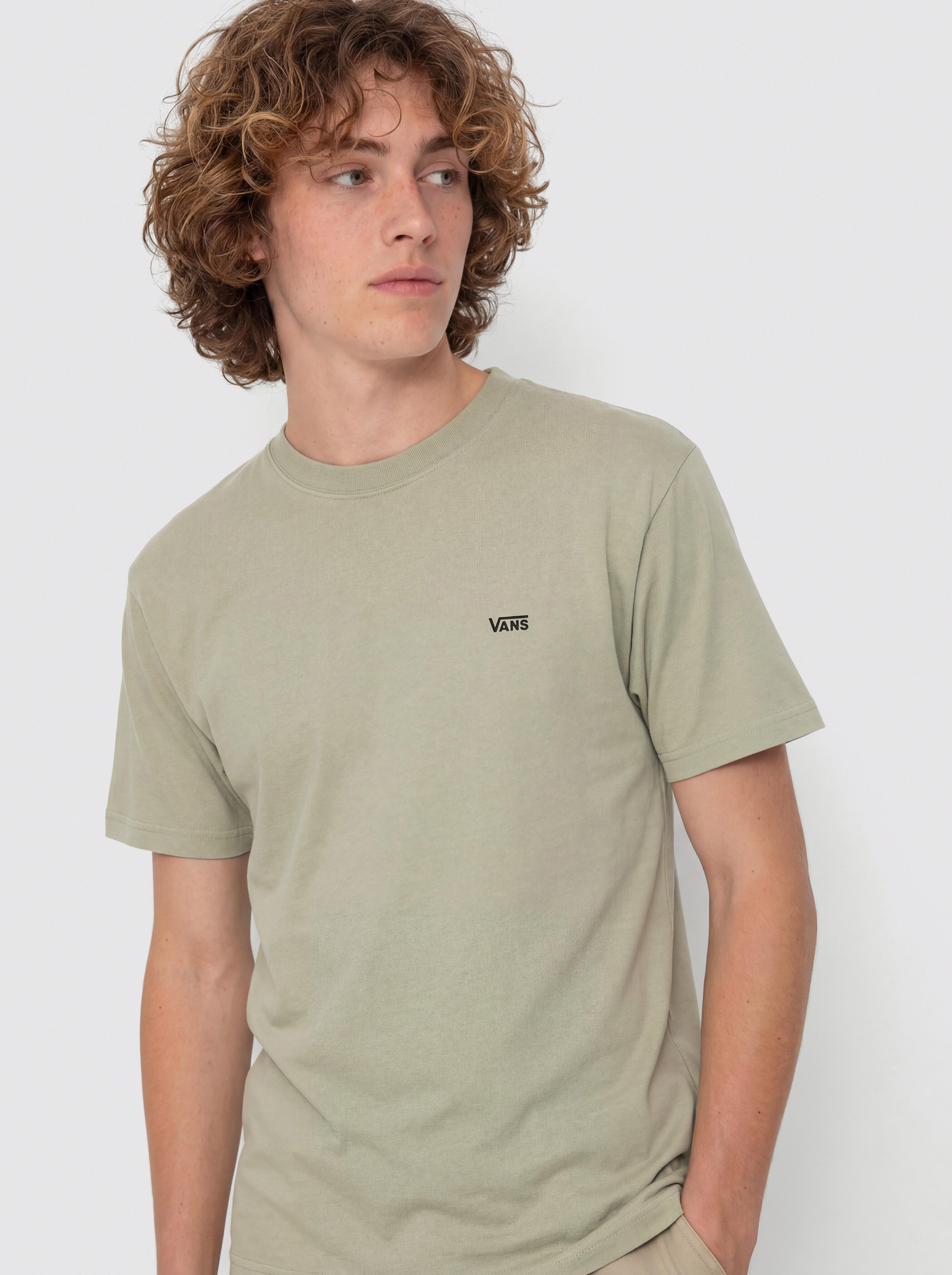 Тениска Vans Left Chest (soft sage)