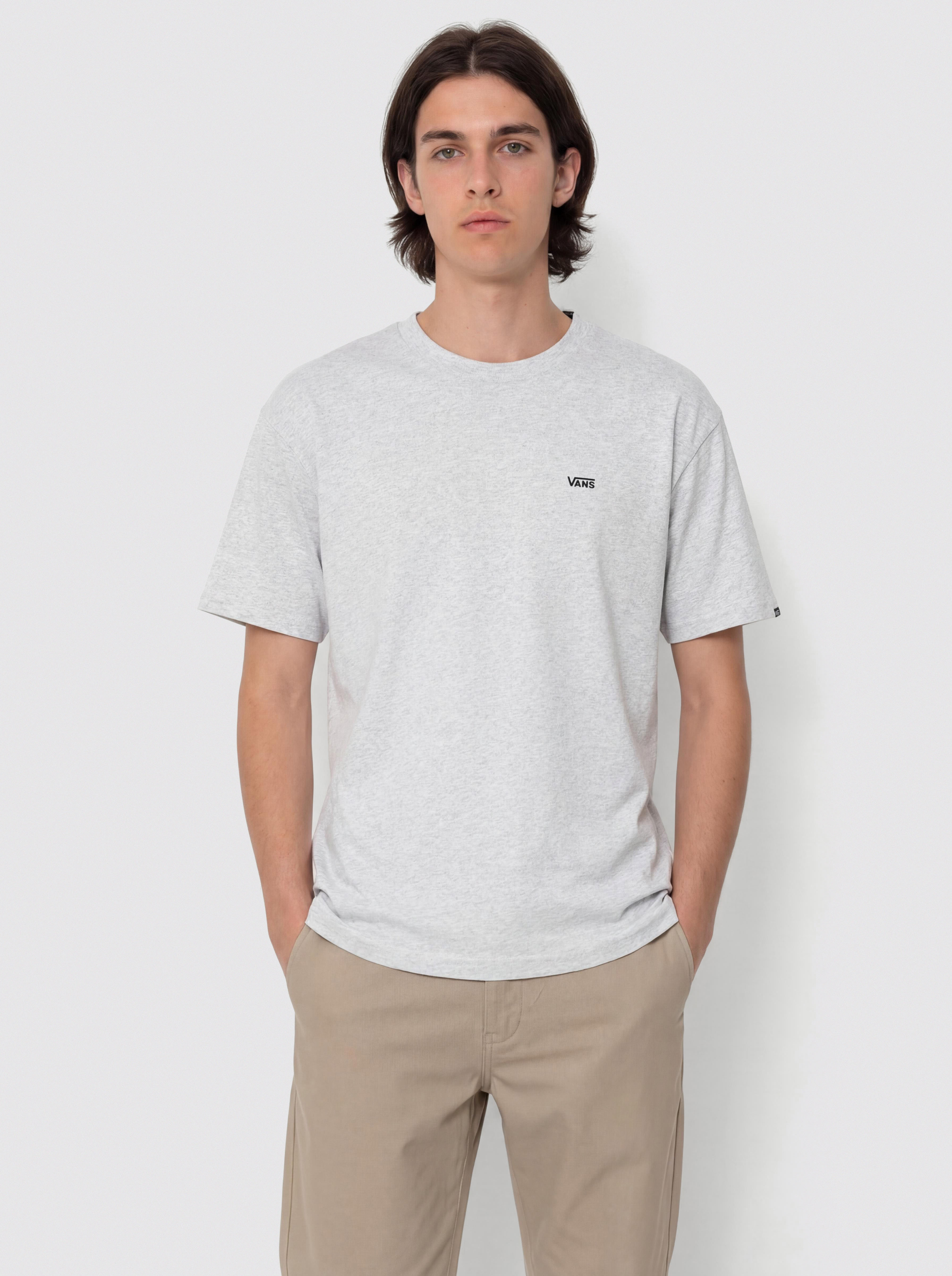 Тениска Vans Left Chest II Loose (light grey heather)