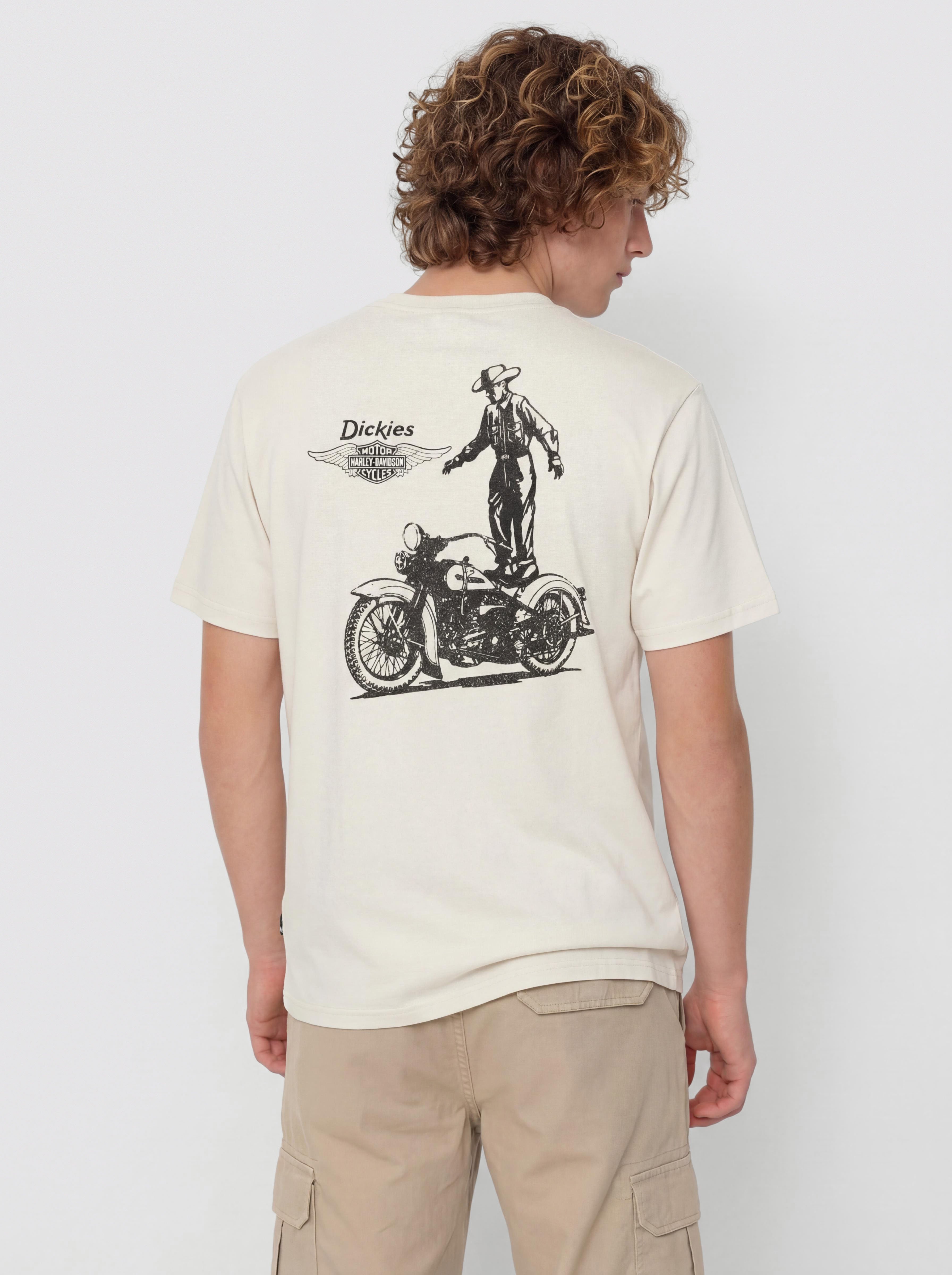 Тениска Dickies X Harley Davidson Vintage Wash (bone)