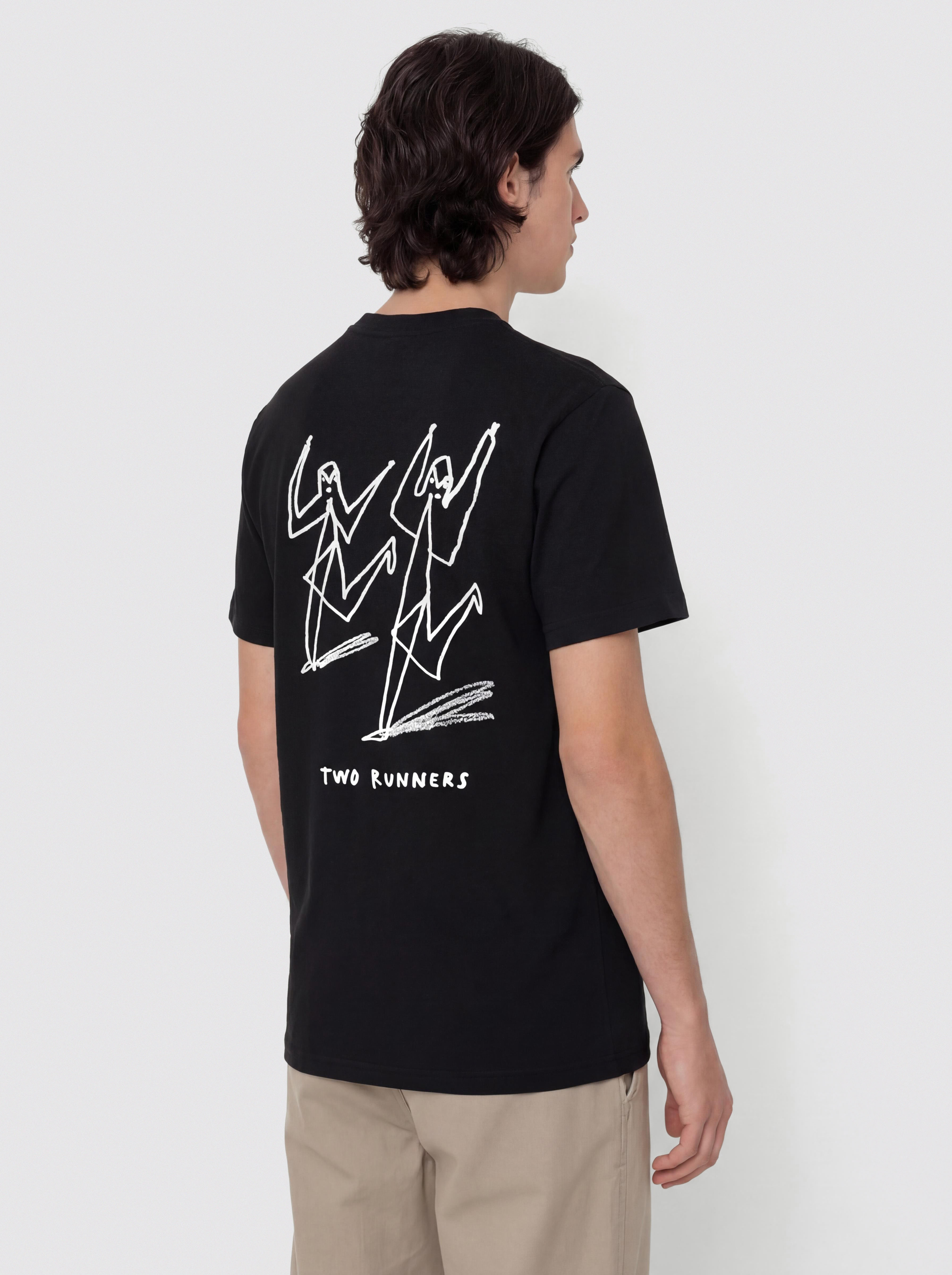 Тениска Polar Skate Two Runners (black)