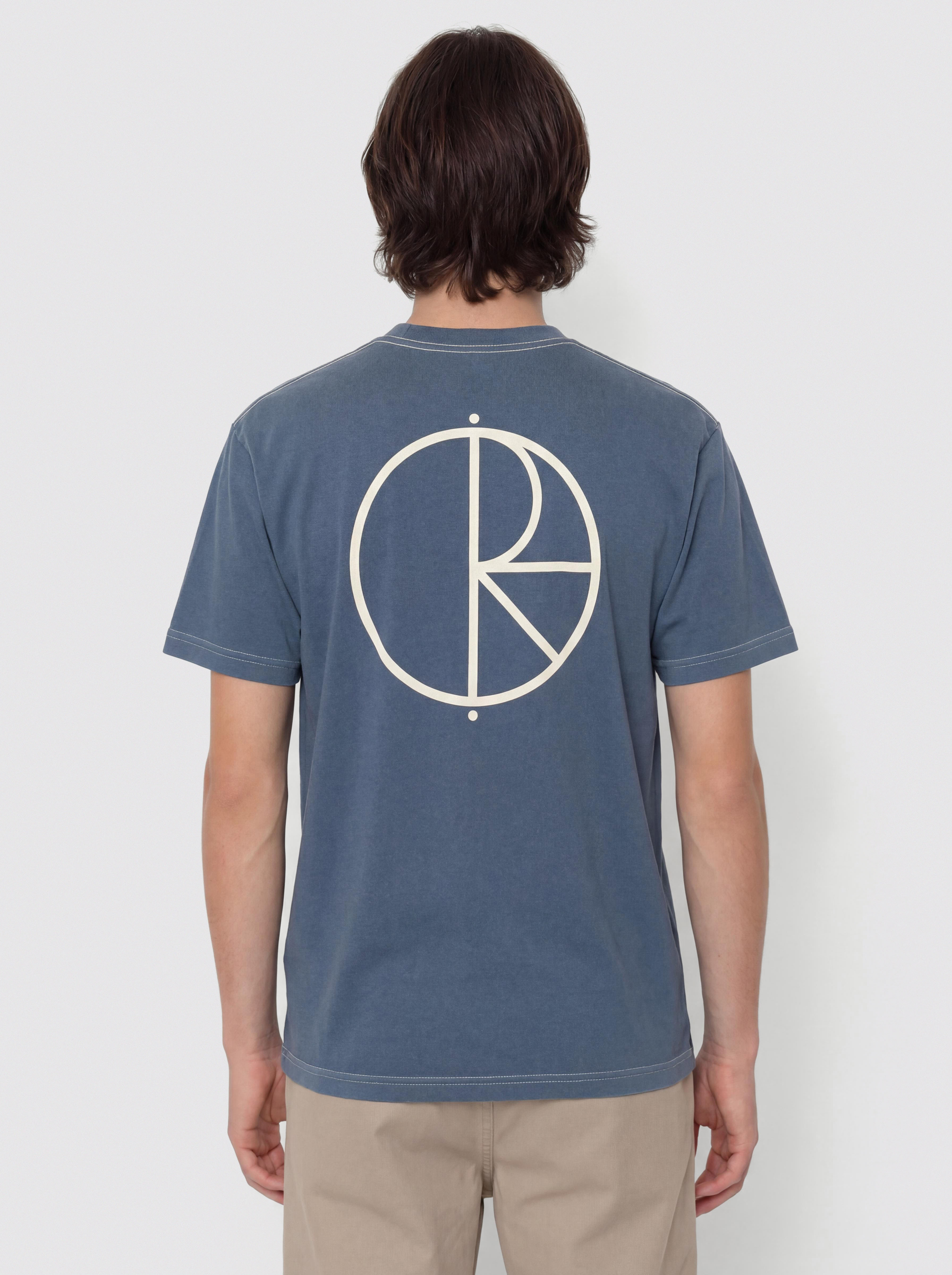 Тениска Polar Skate Contrast Stroke Logo (grey blue)
