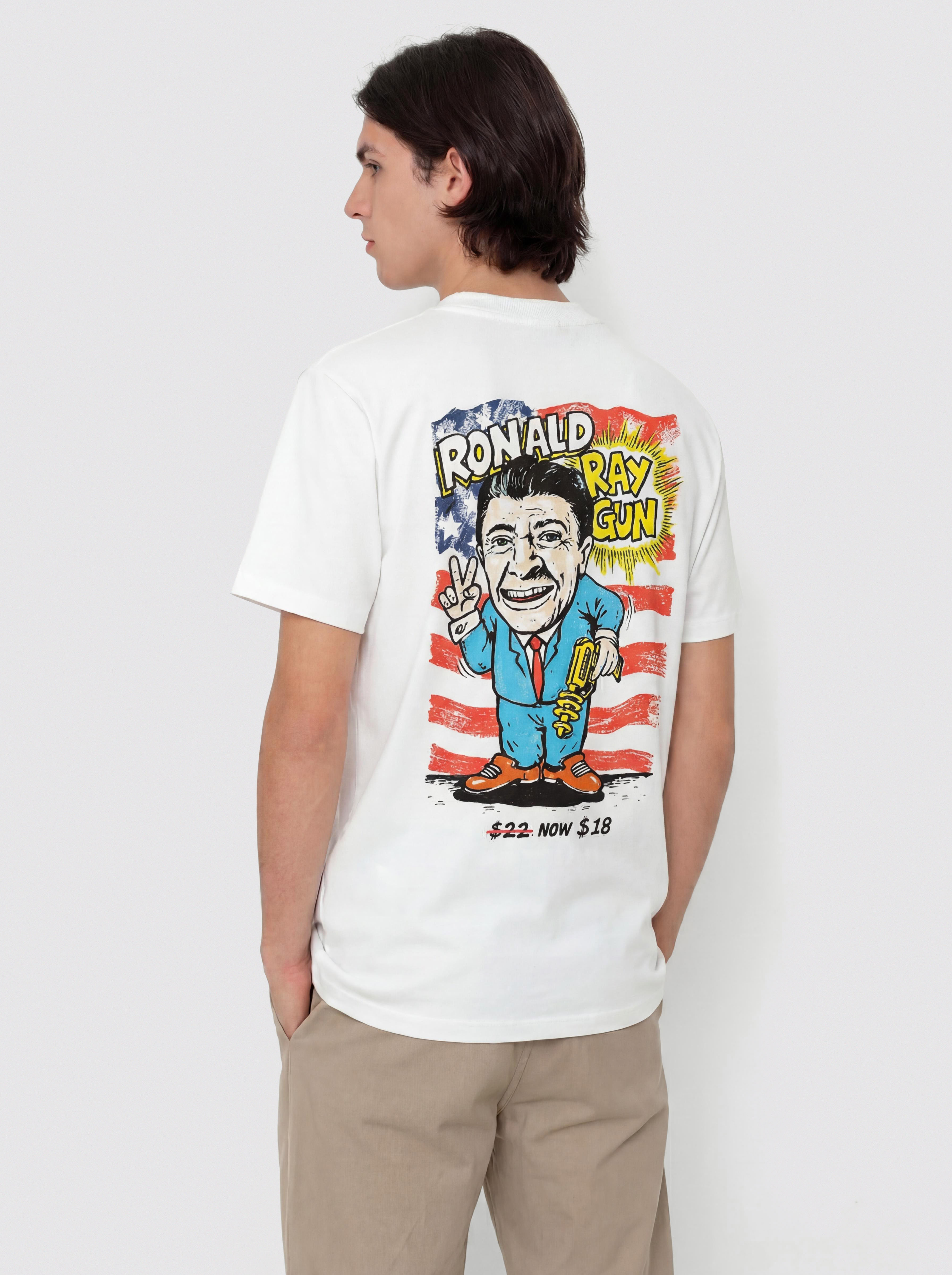 Тениска Polar Skate Ray Gun (white)