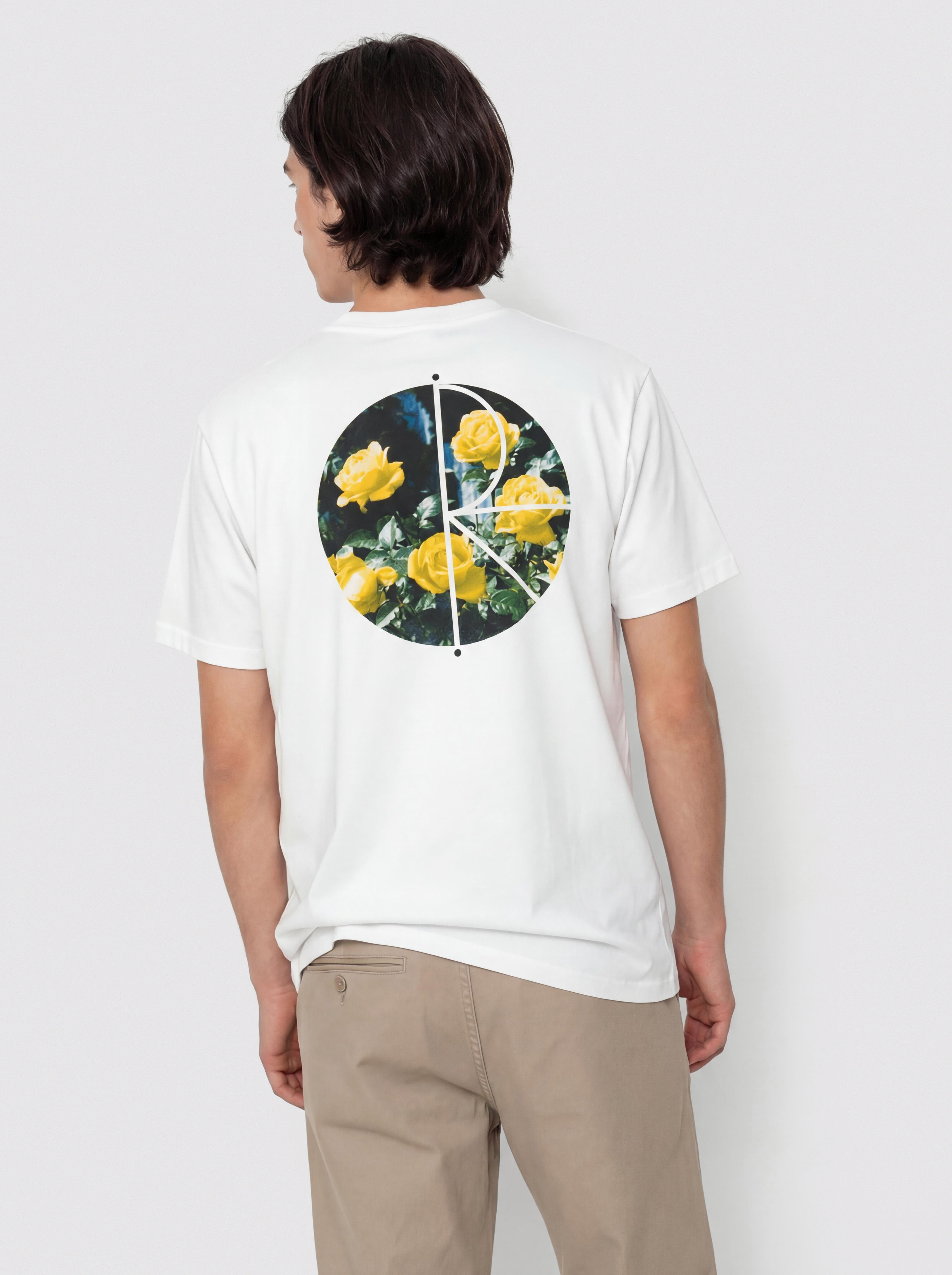 Тениска Polar Skate Fill Logo Martas Roses (white)