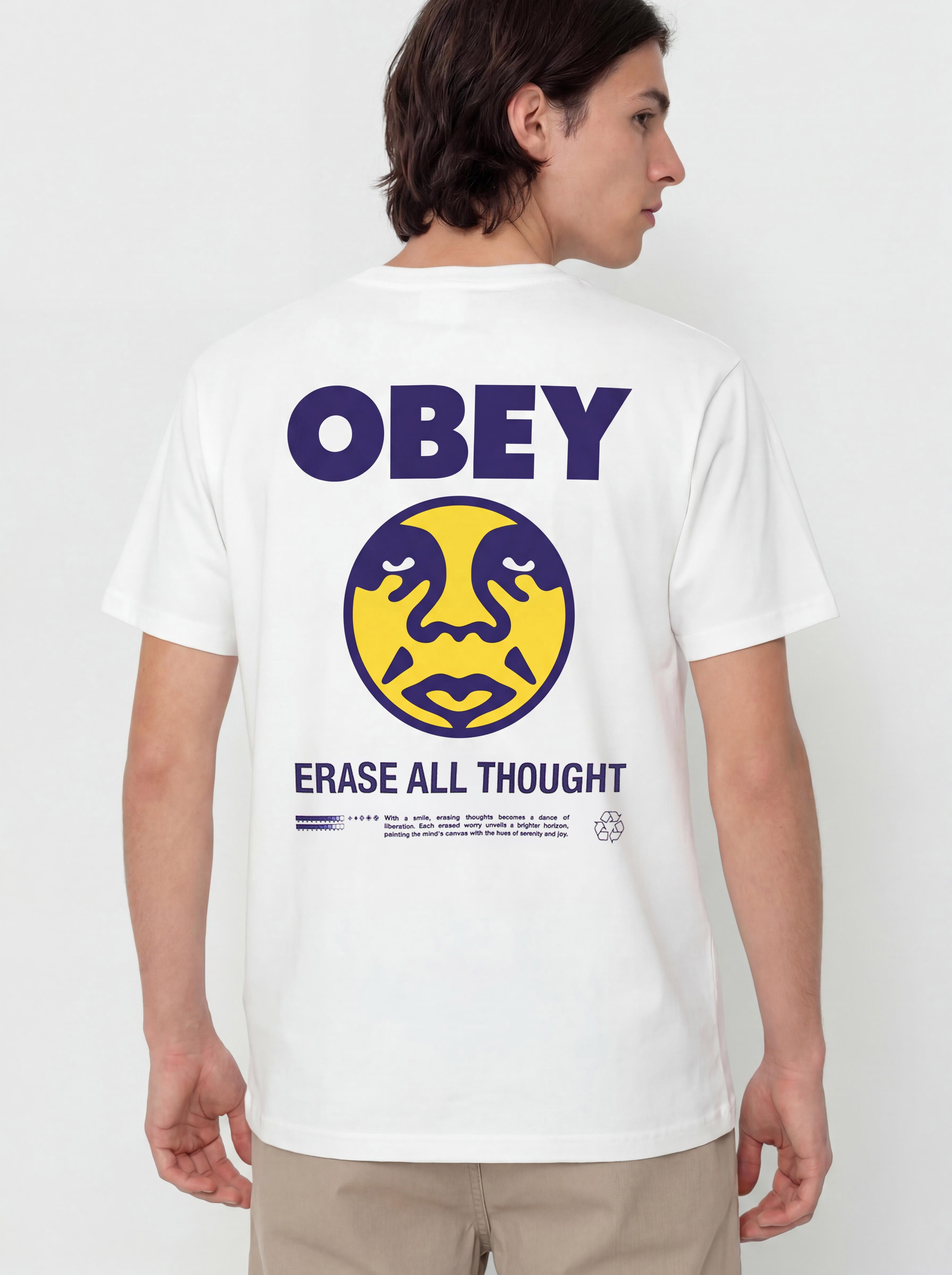 Тениска OBEY Obey Erase All Thought (white)