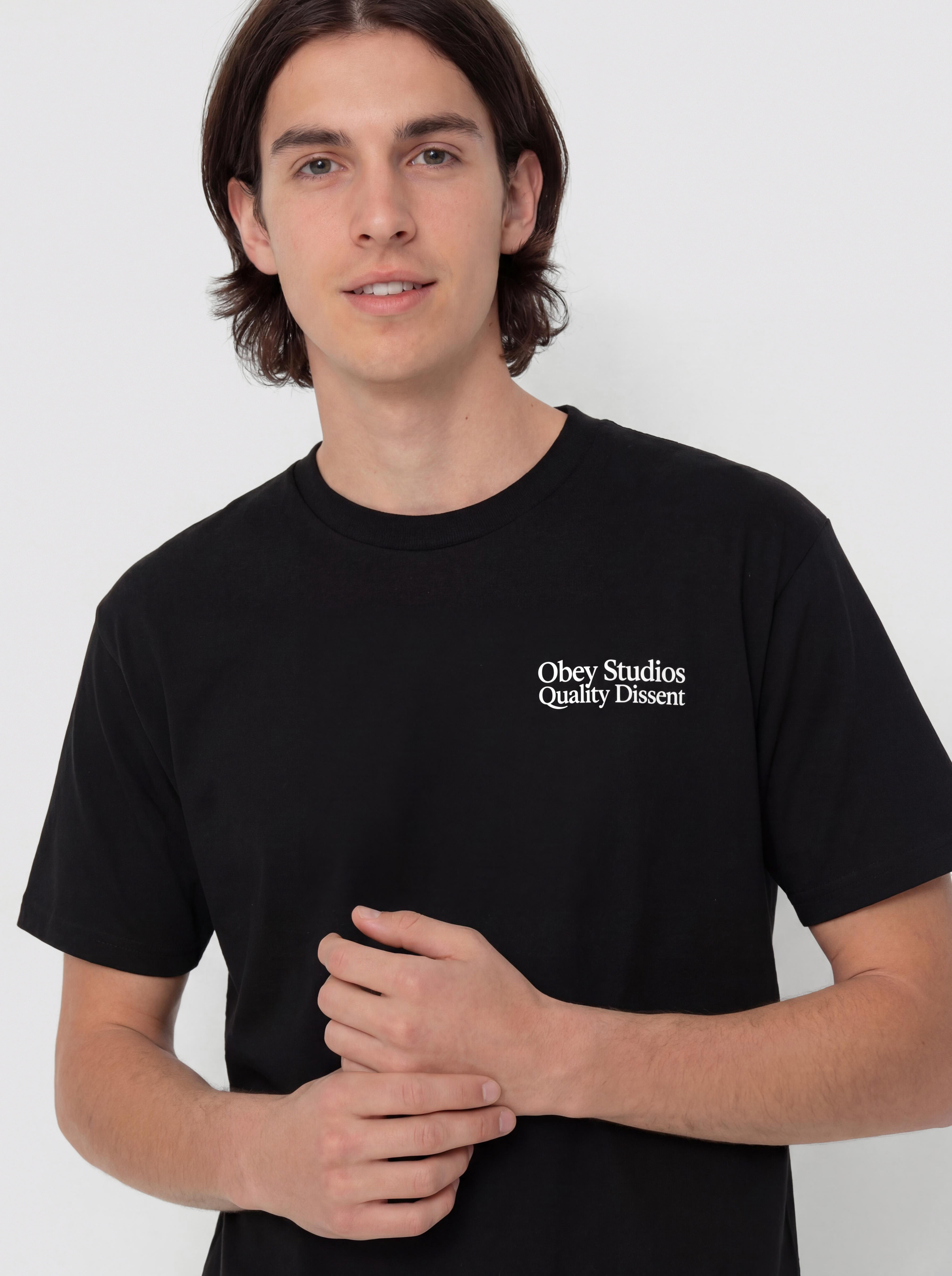 Тениска OBEY Studios Quality Dissent (black)