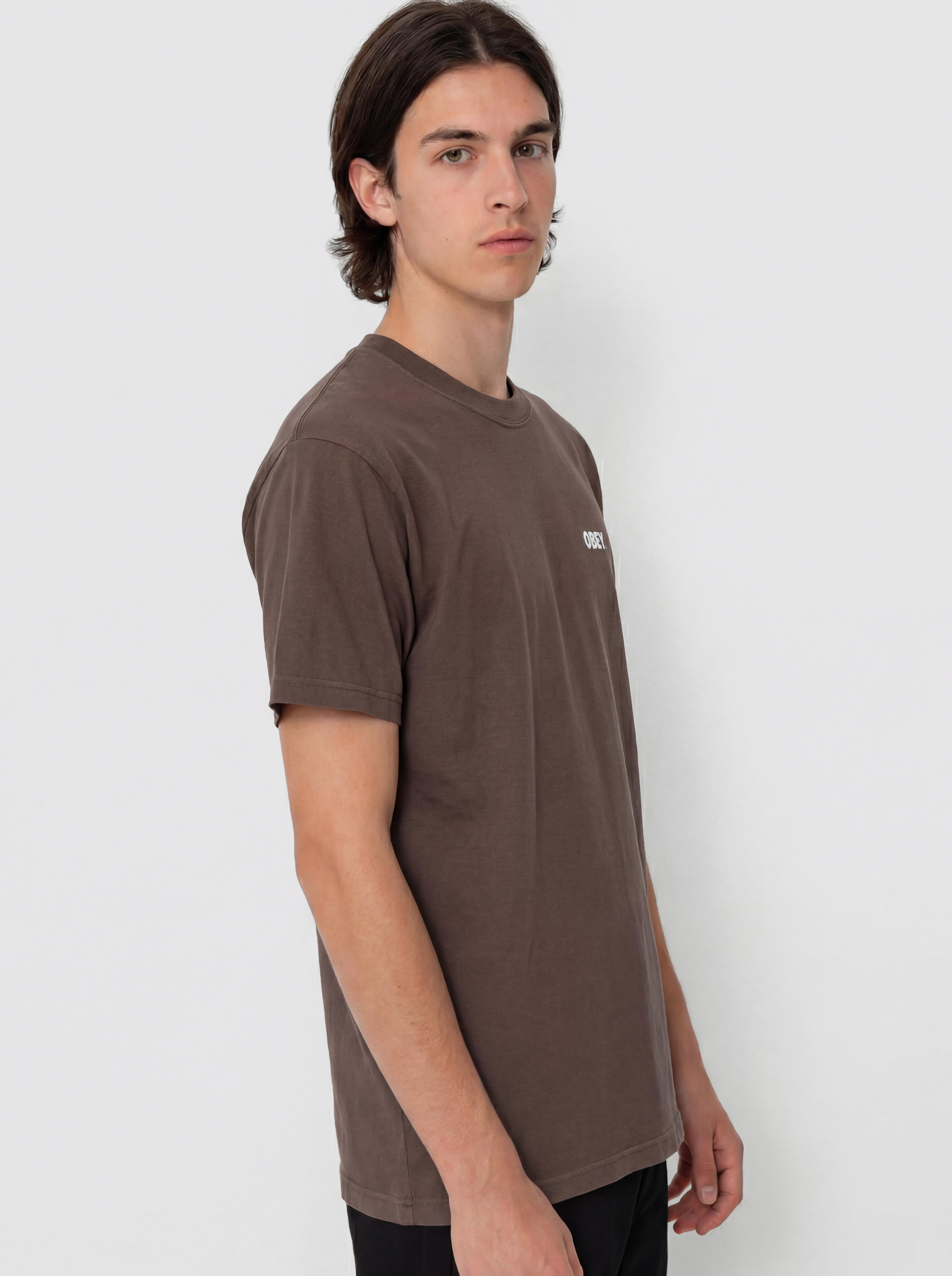 Тениска OBEY Obey Bold Icon Face (pigment dusty black)