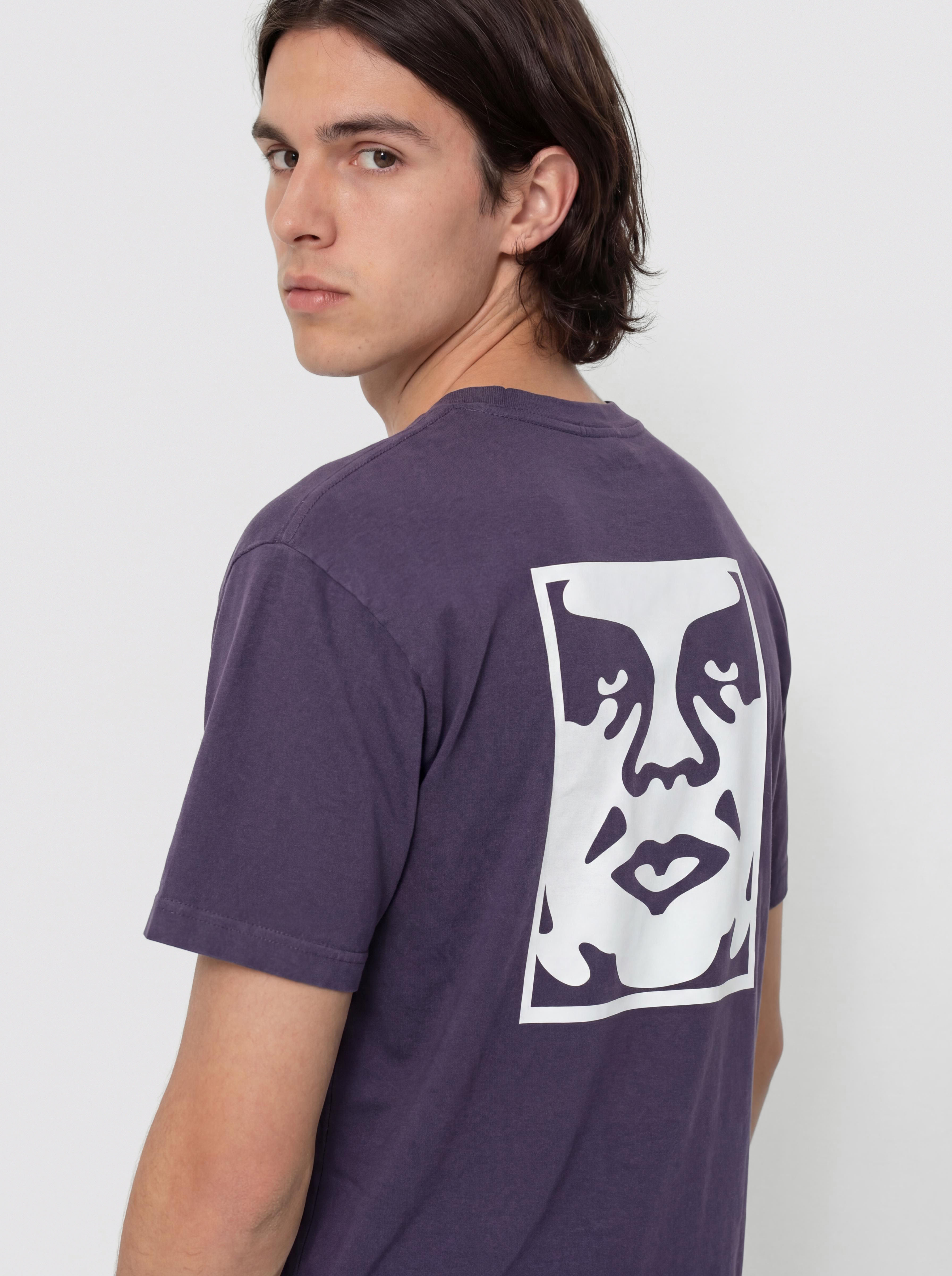 Тениска OBEY Bold Icon Face (pigment purple velvet)