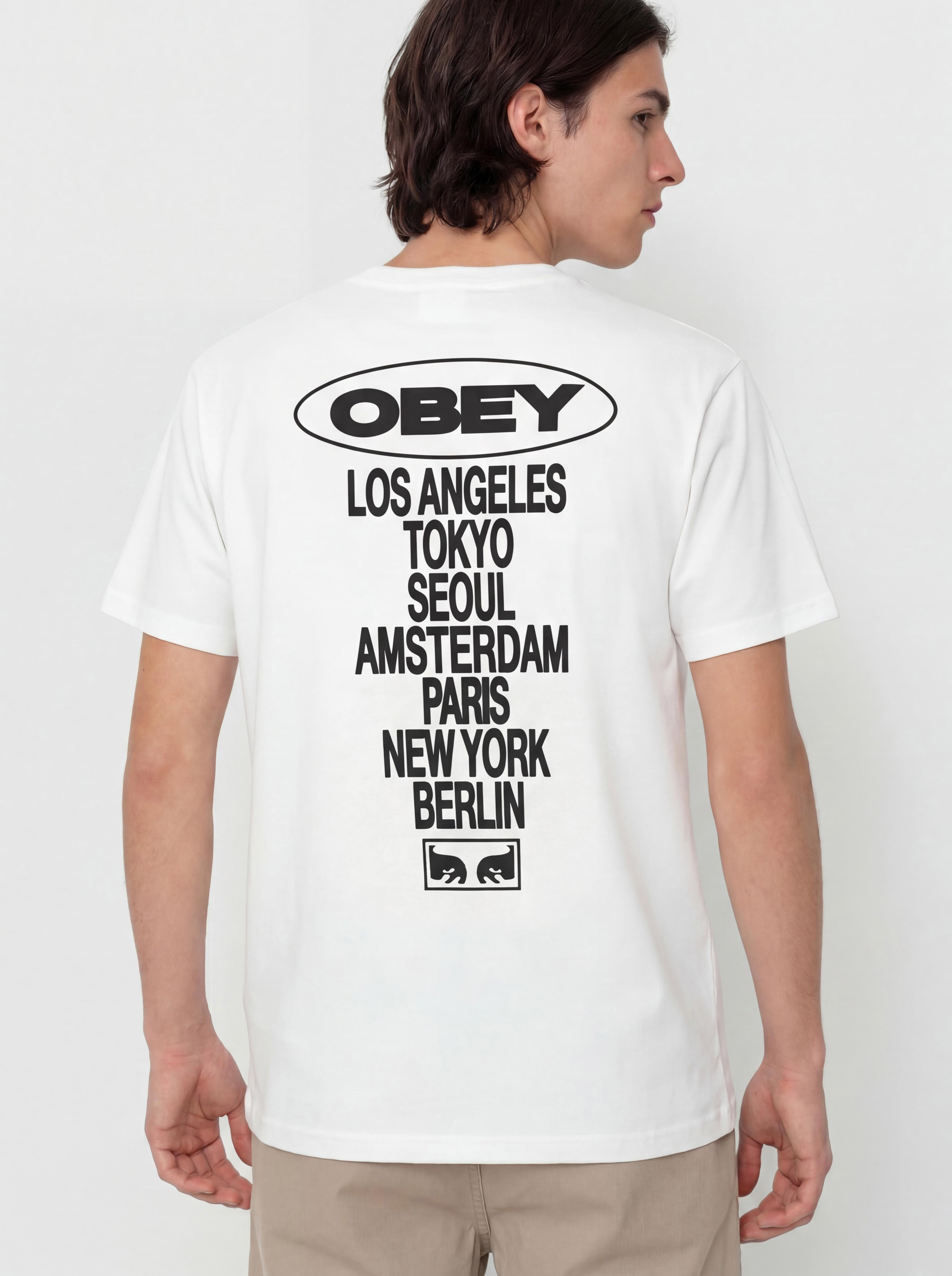Тениска OBEY Global Impact (white)