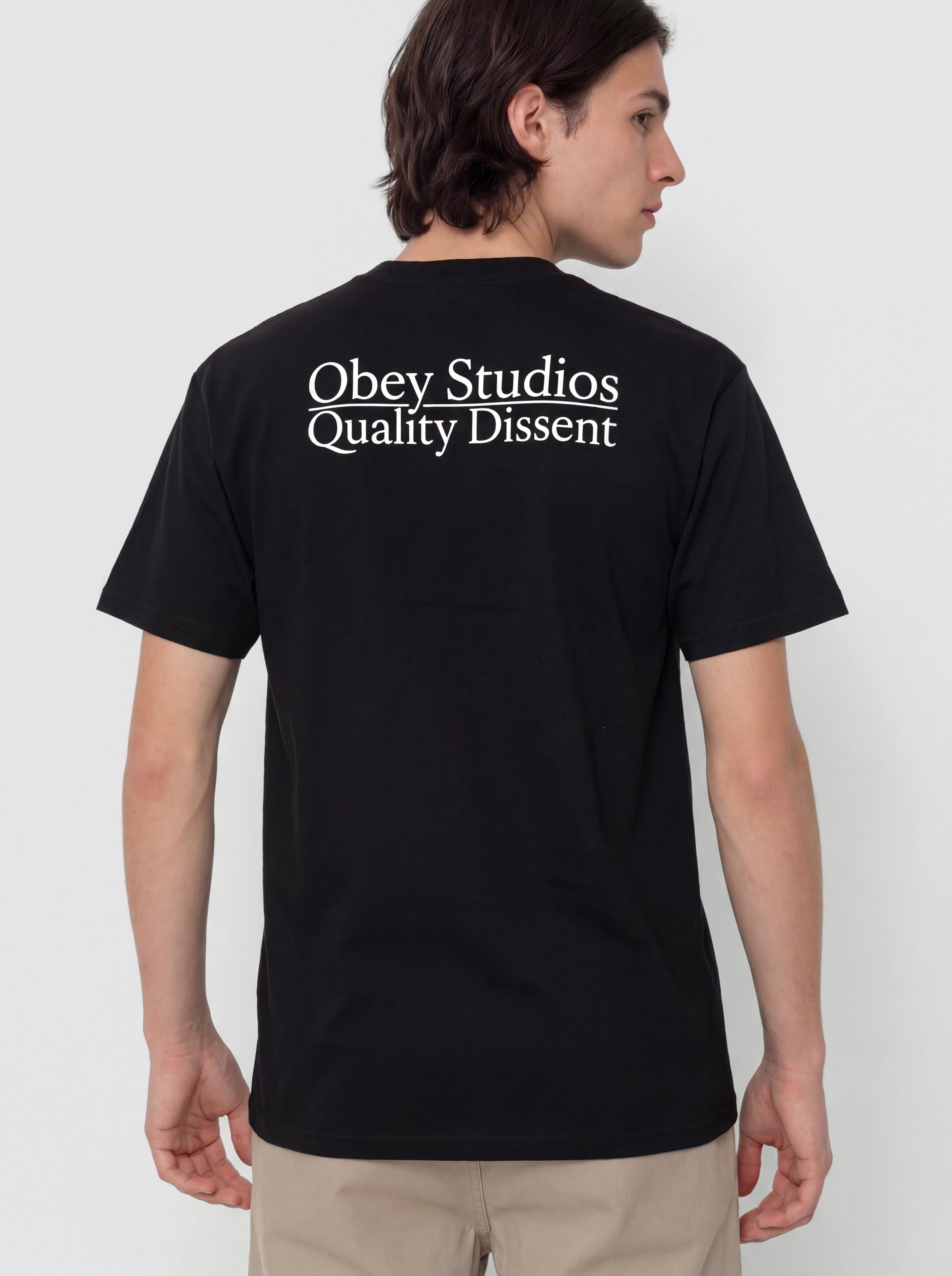 Тениска OBEY Studios Quality Dissent (black)