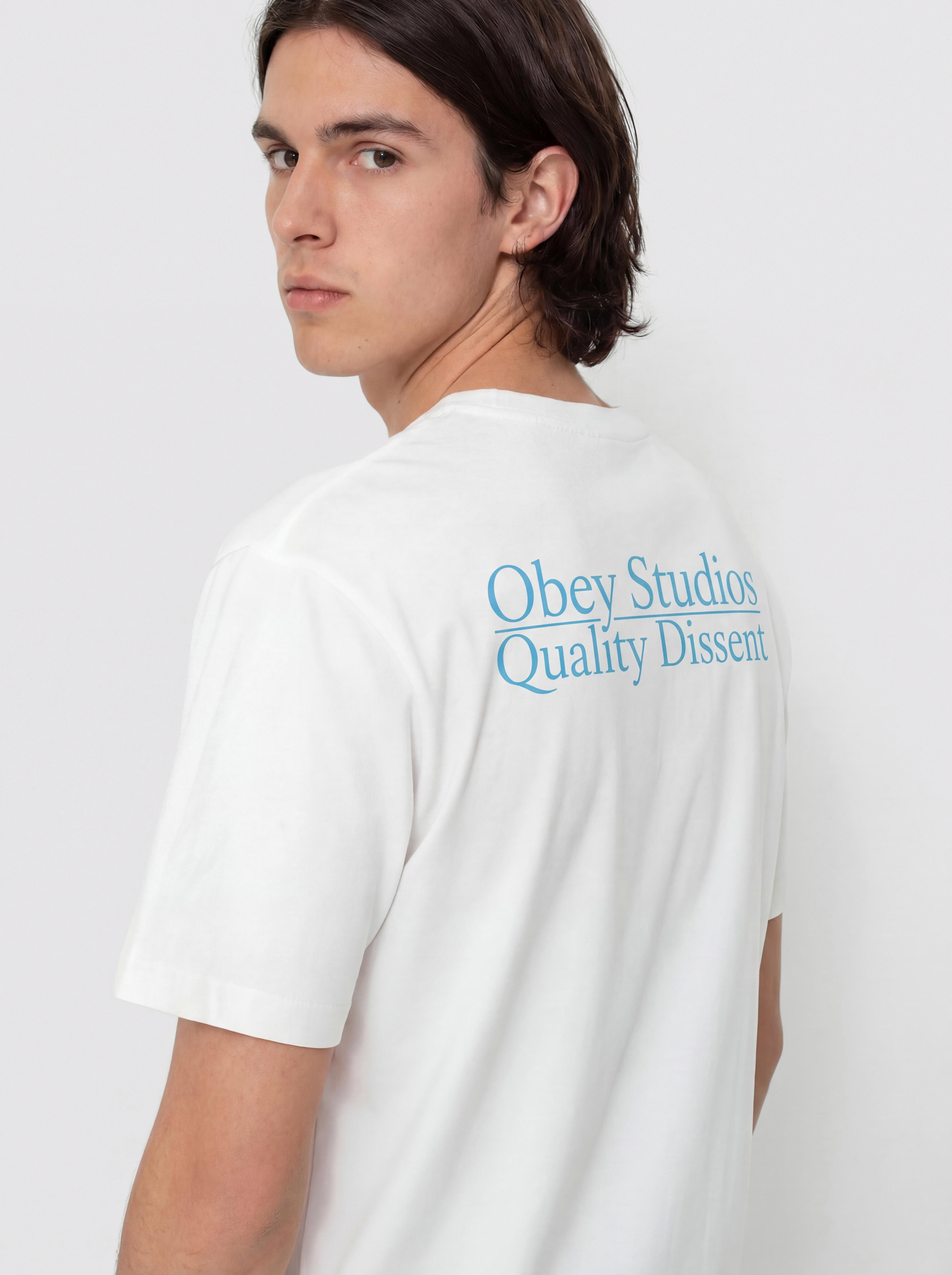 Тениска OBEY Studios Quality Dissent (white)