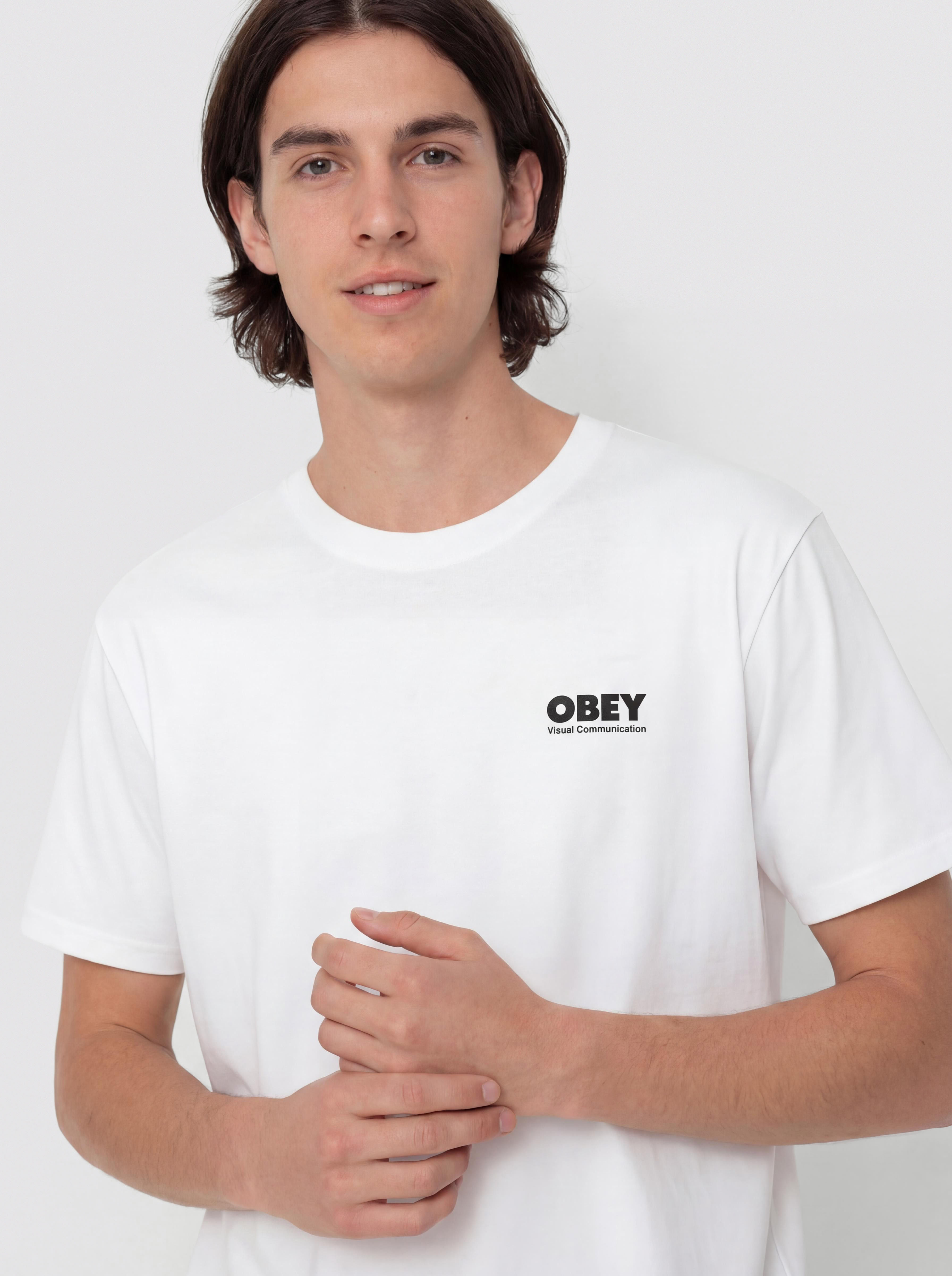 Тениска OBEY Global Systems (white)