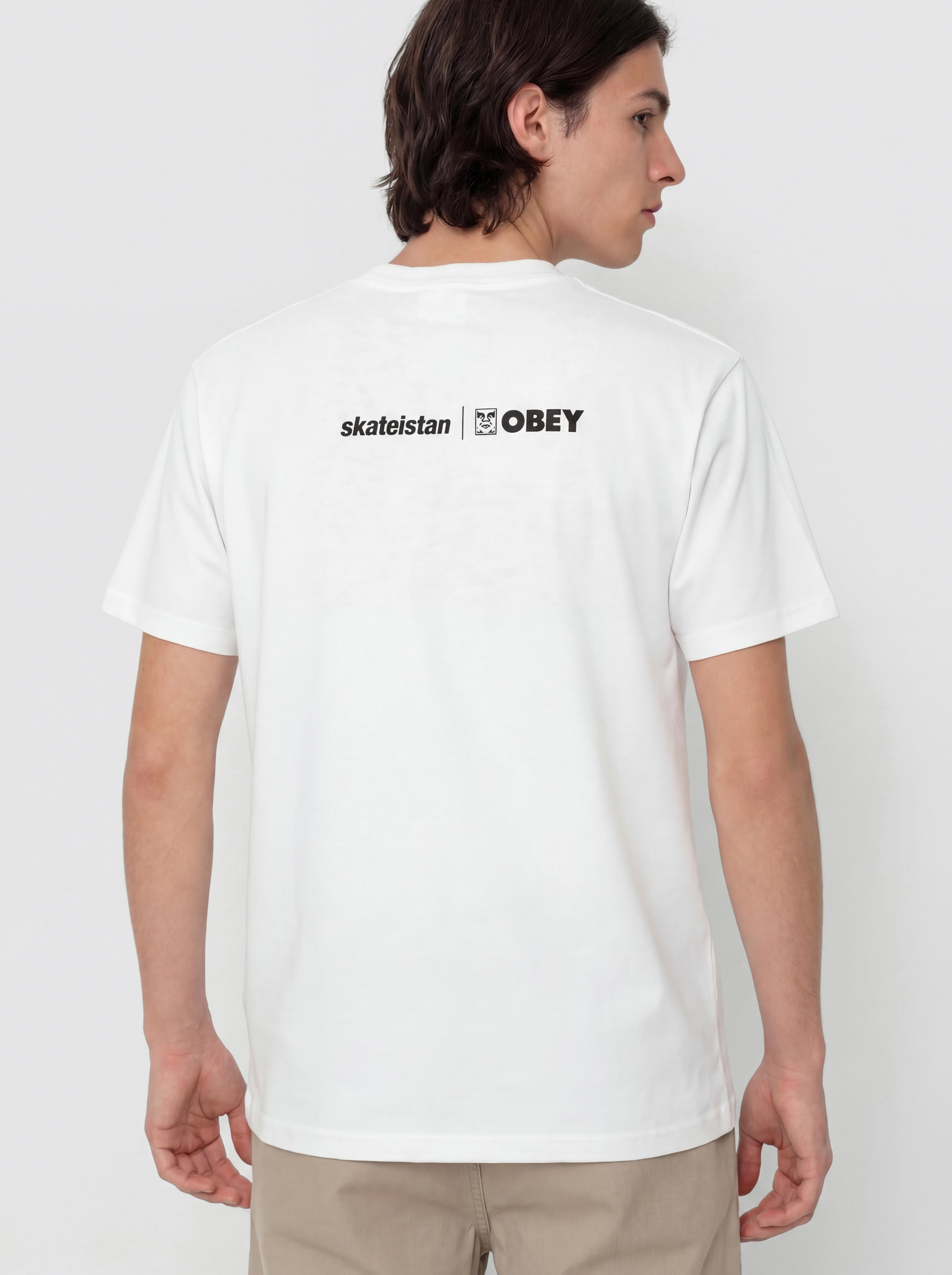 Тениска OBEY Skateistan (white)