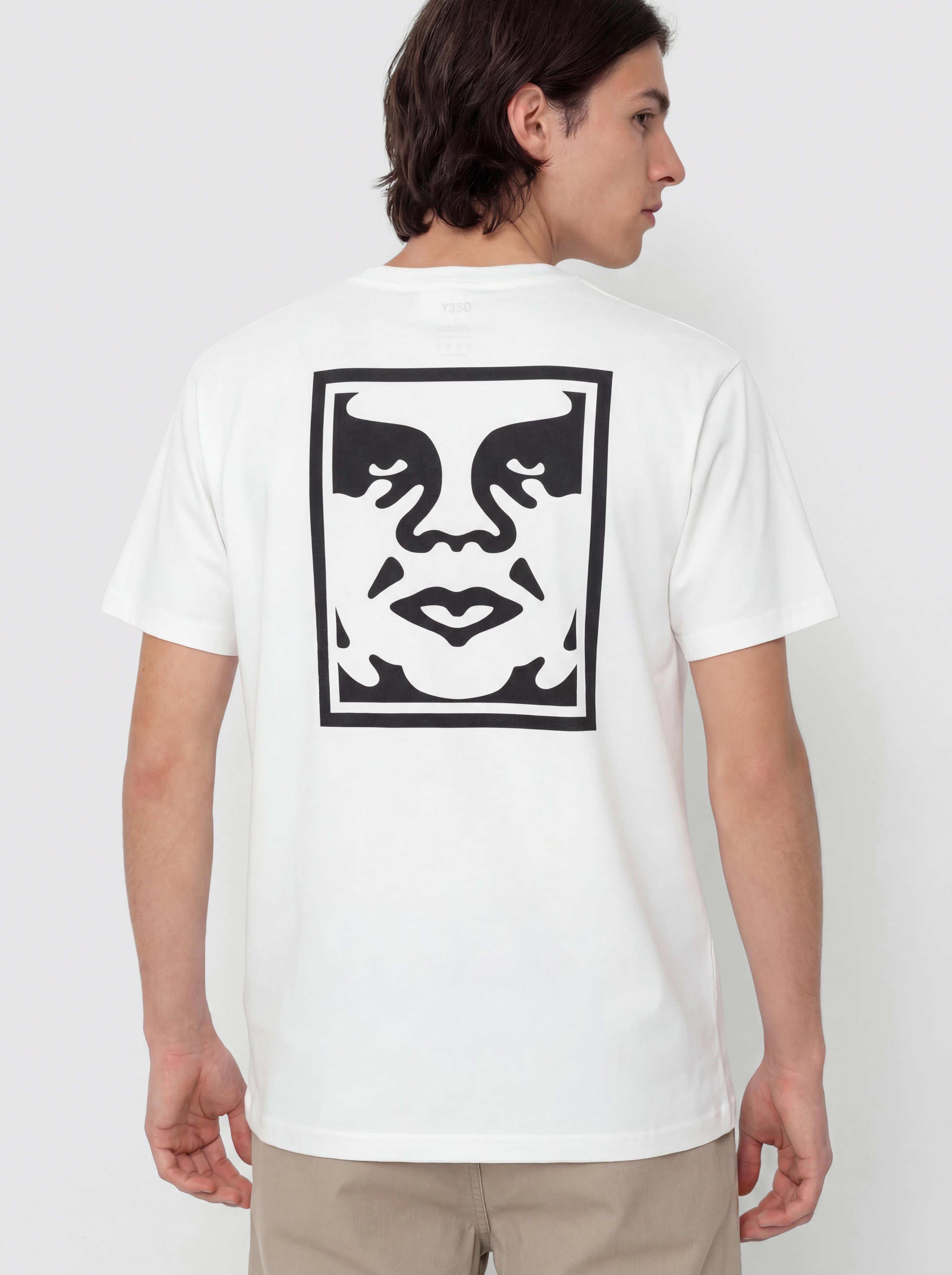 Тениска OBEY Bold Icon Face (pigment vintage white)