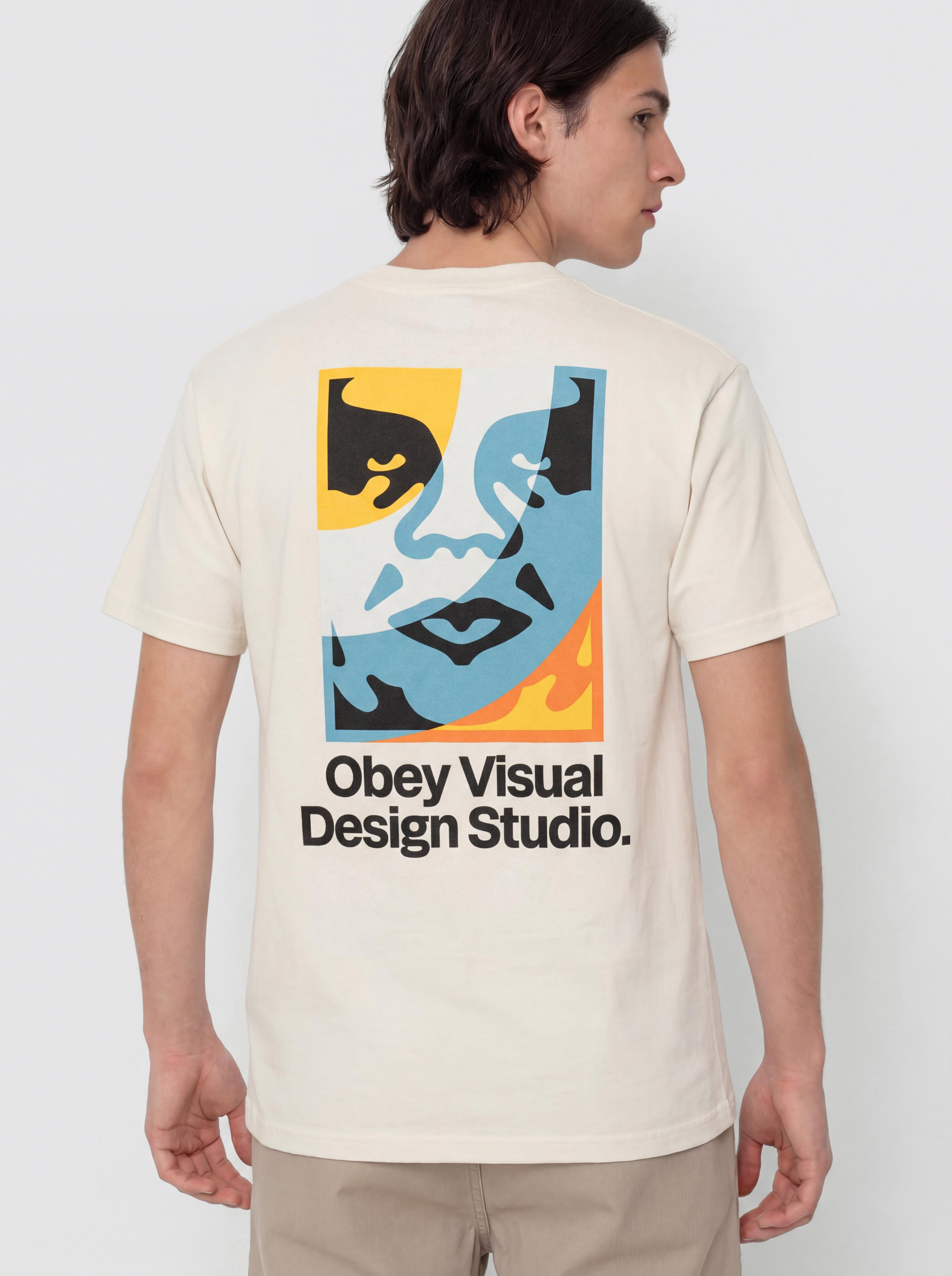 Тениска OBEY Visual Design Studio (cream)