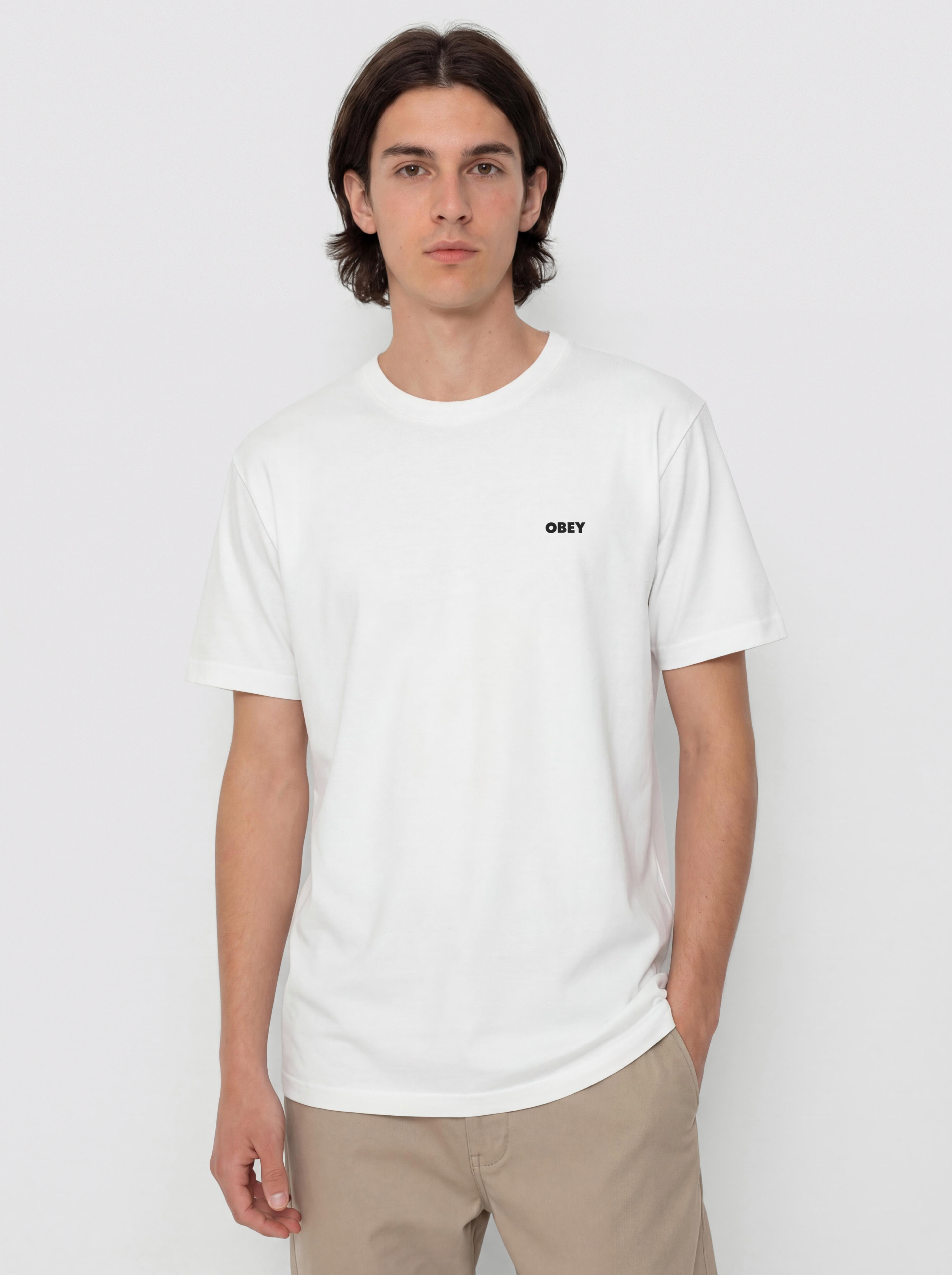 Тениска OBEY Bold Icon Face (pigment vintage white)