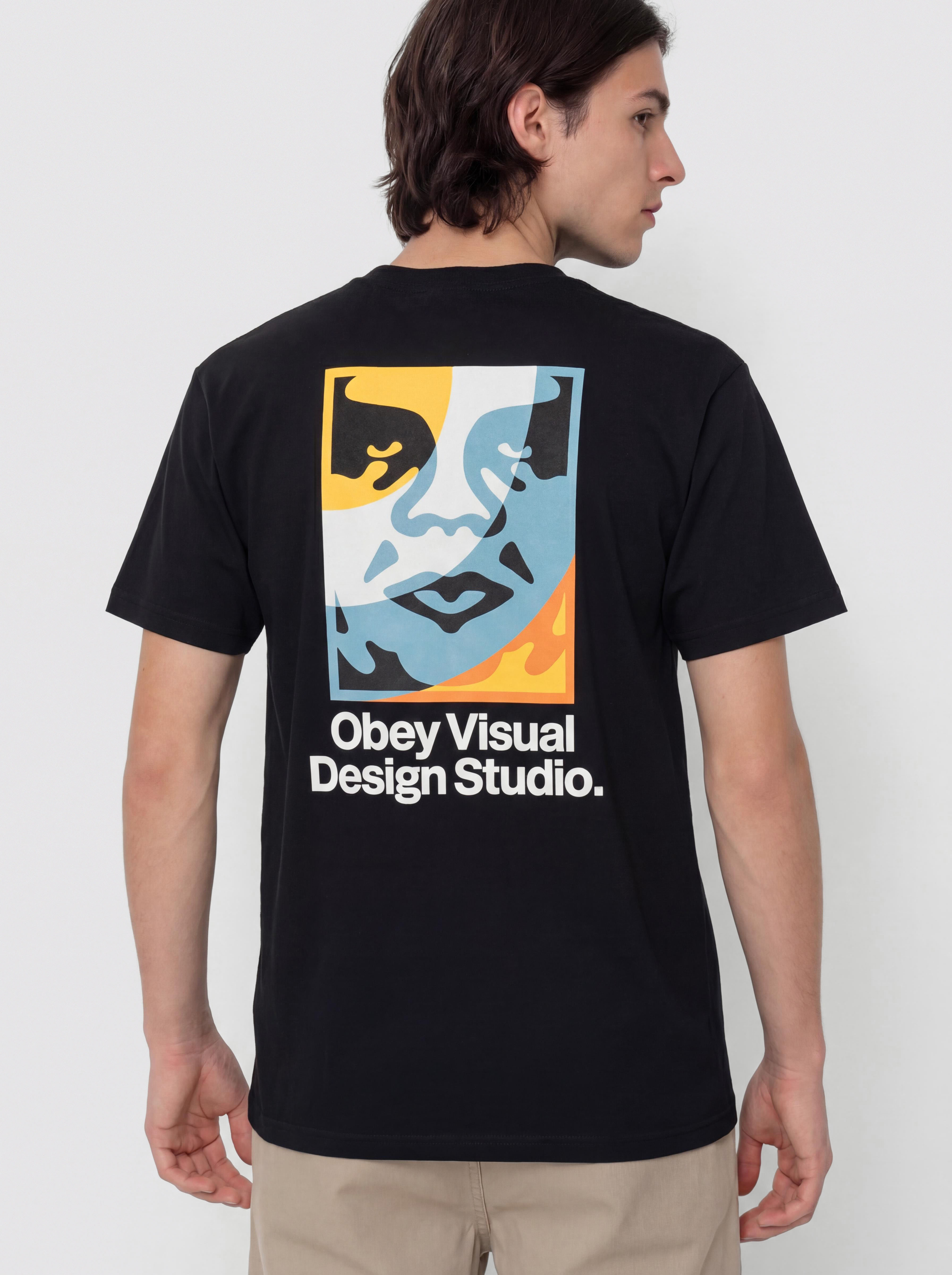 Тениска OBEY Visual Design Studio (black)