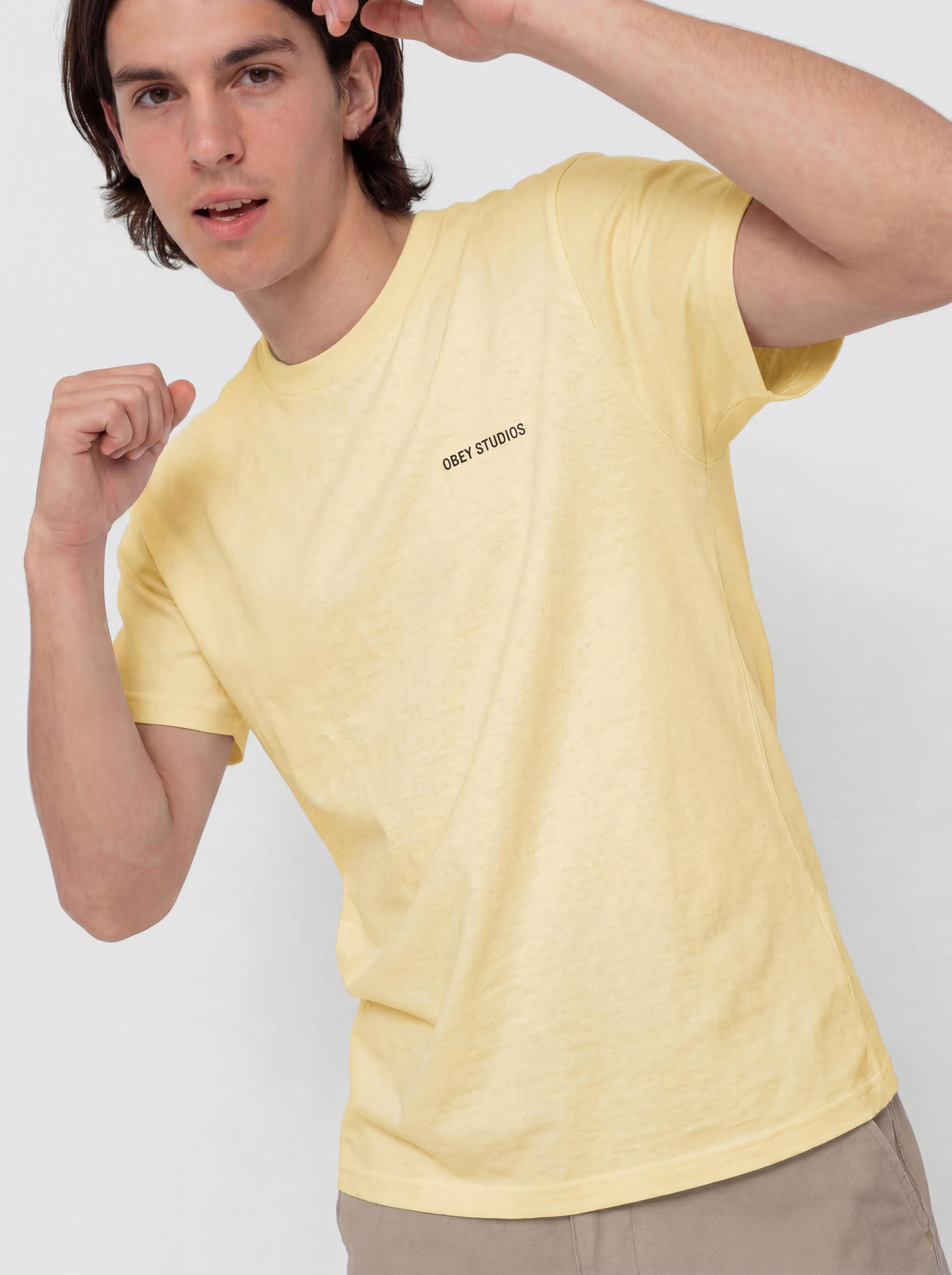 Тениска OBEY Moves Of Life (pale yellow)