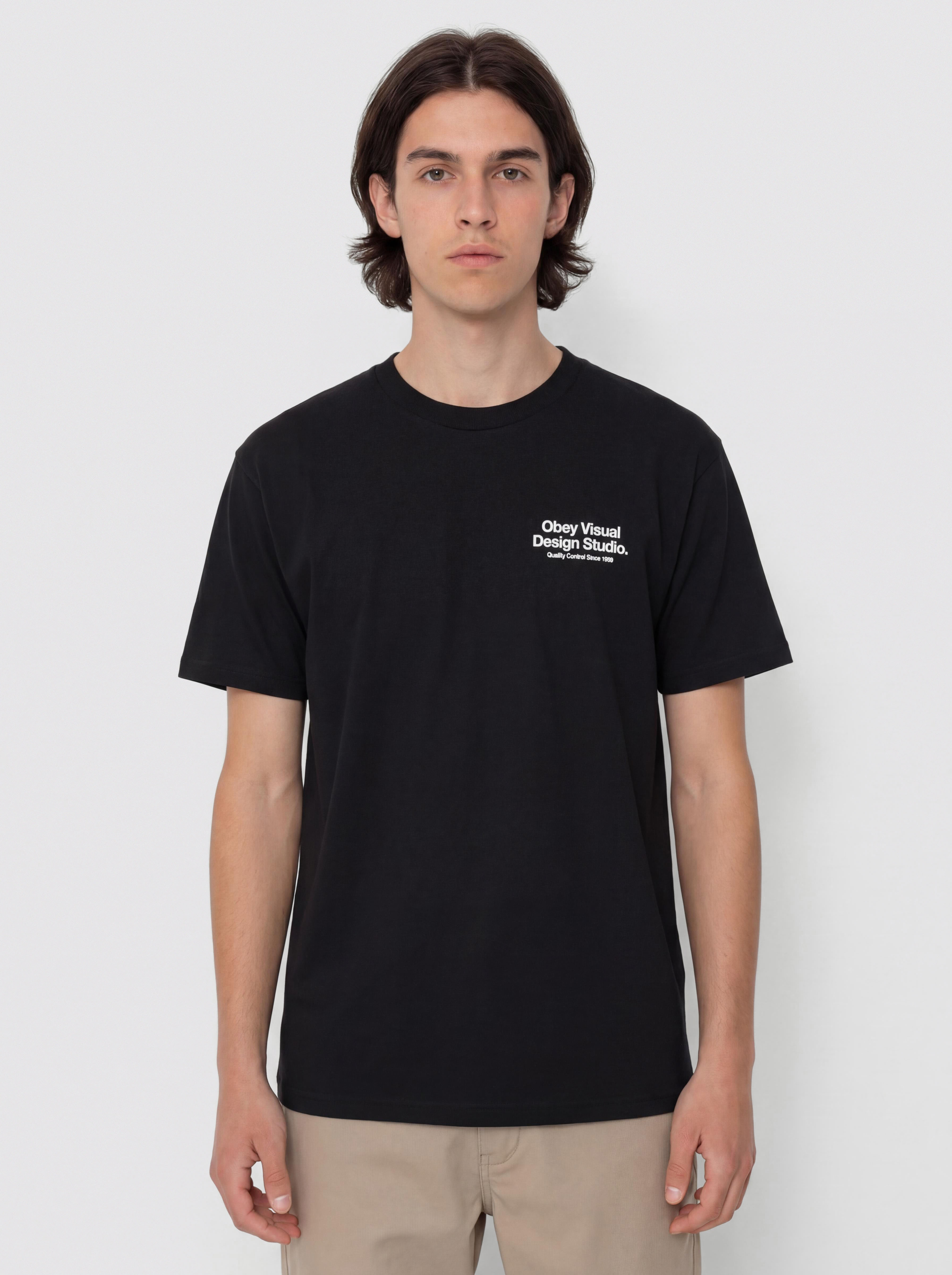 Тениска OBEY Visual Design Studio (black)