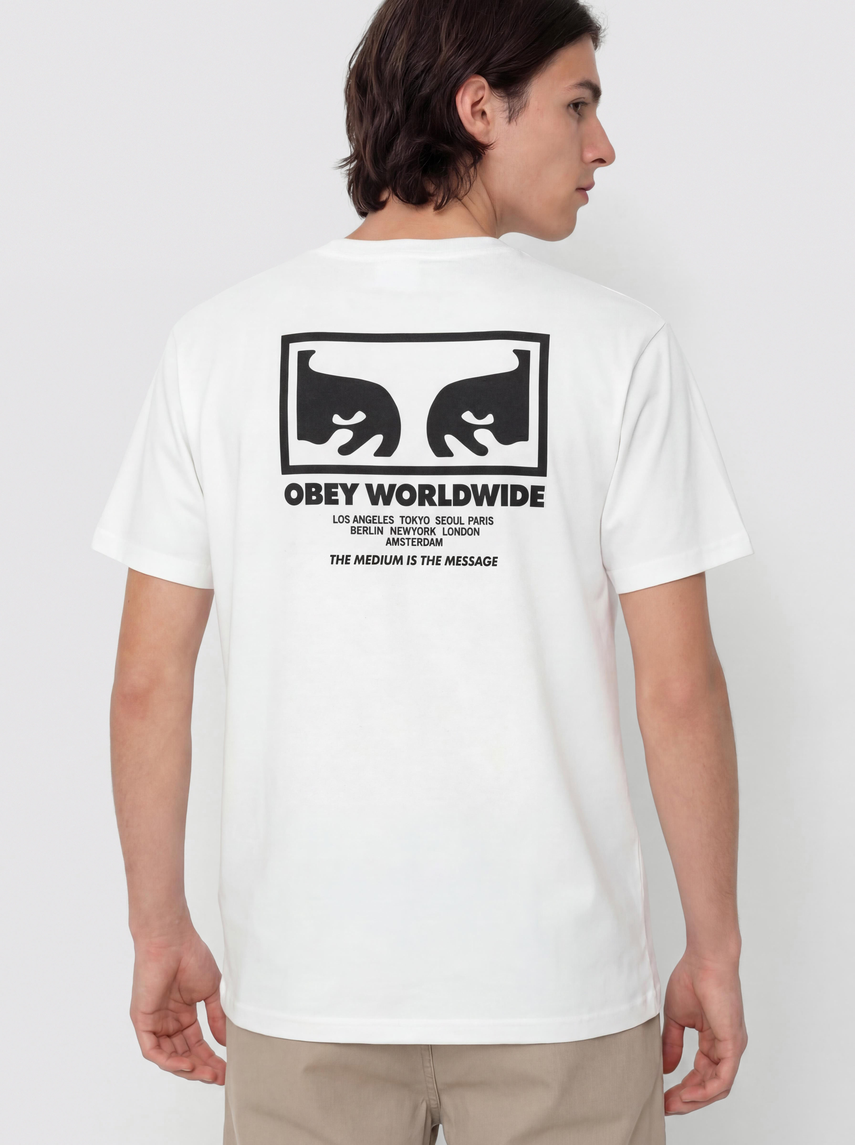 Тениска OBEY The Medium Is The Message (white)