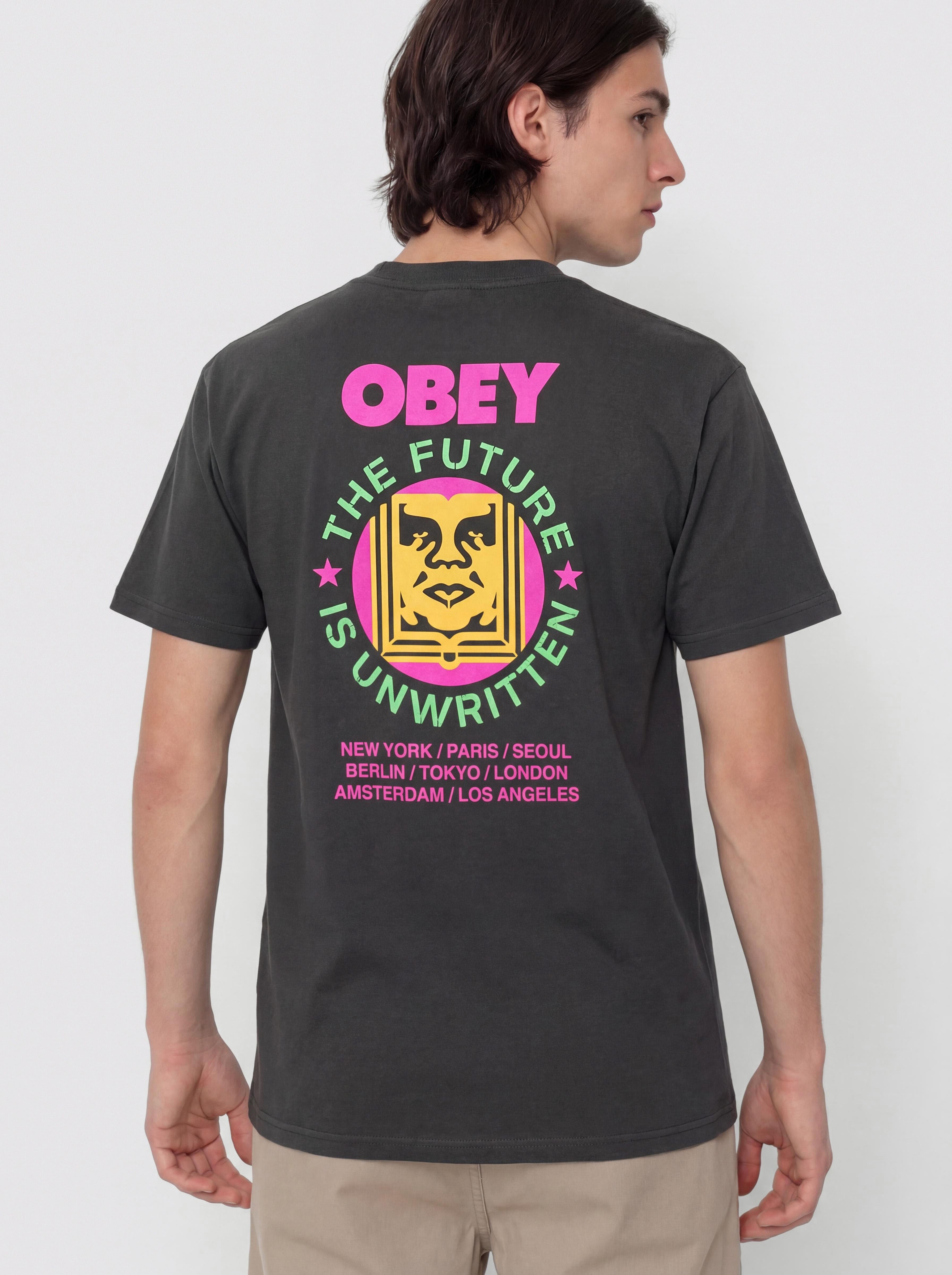 Тениска OBEY Future Unwritten (vintage black)