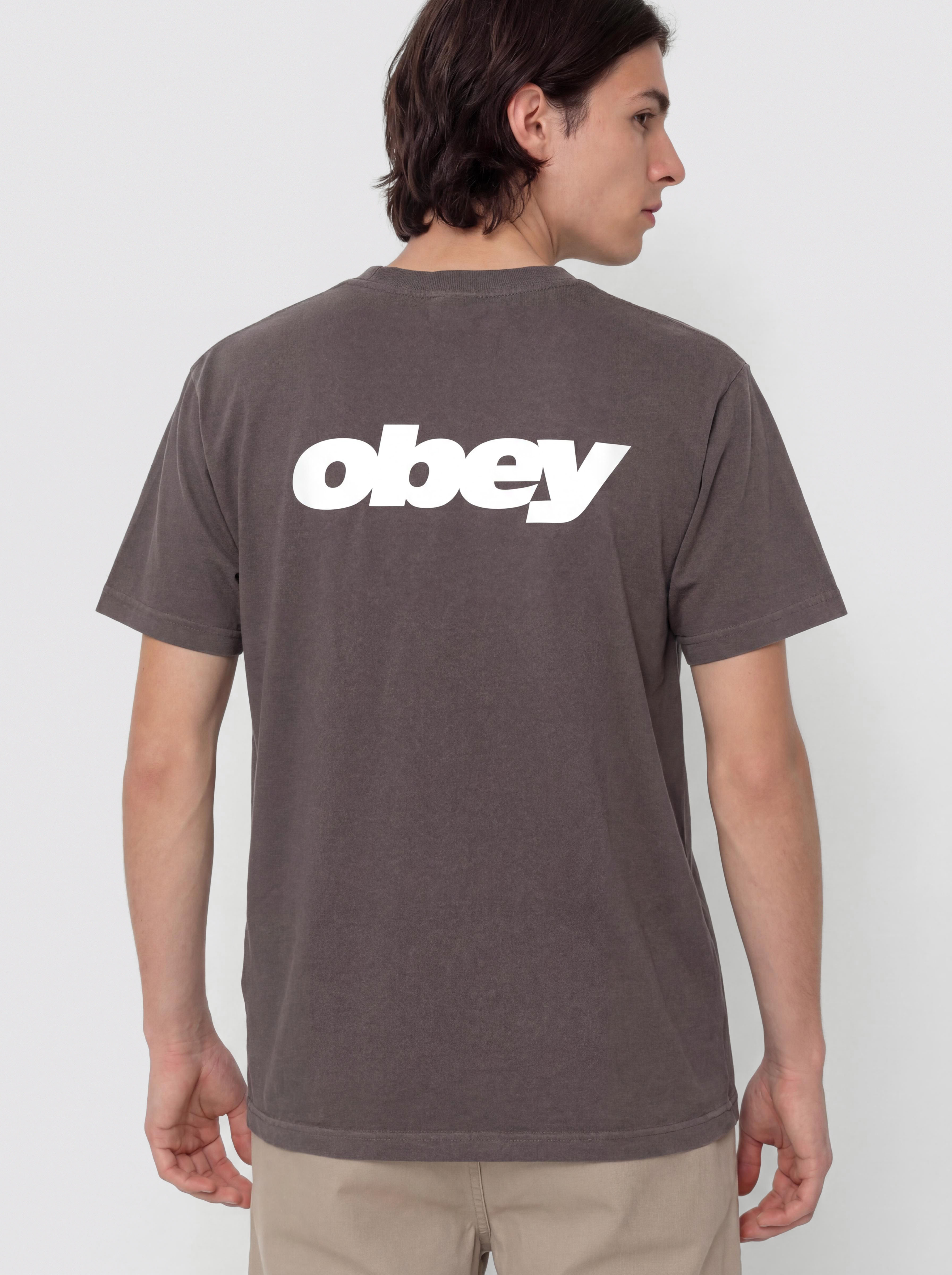 Тениска OBEY Bounce (pigment dusty black)