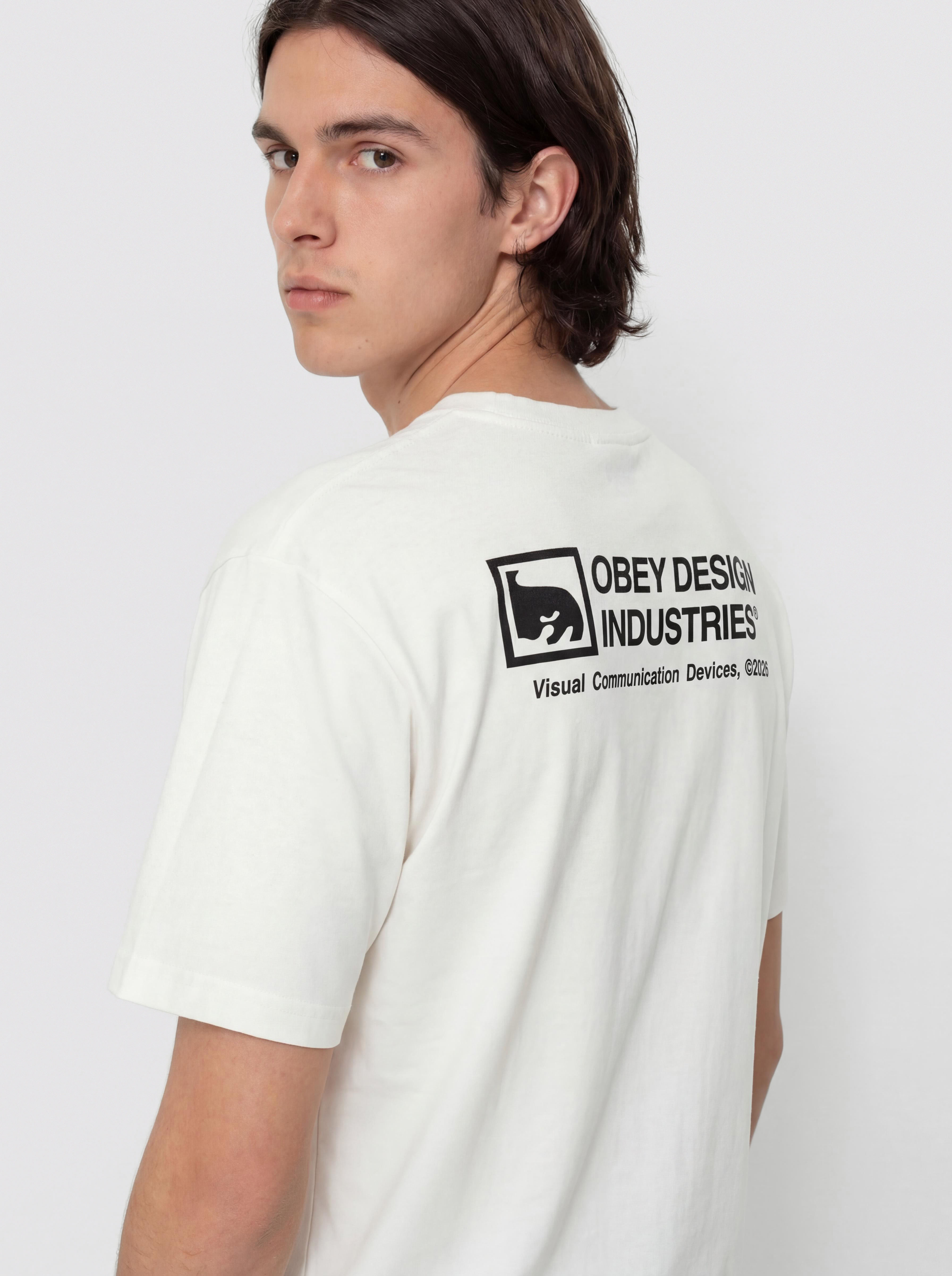 Тениска OBEY Devices (pigment vintage white)