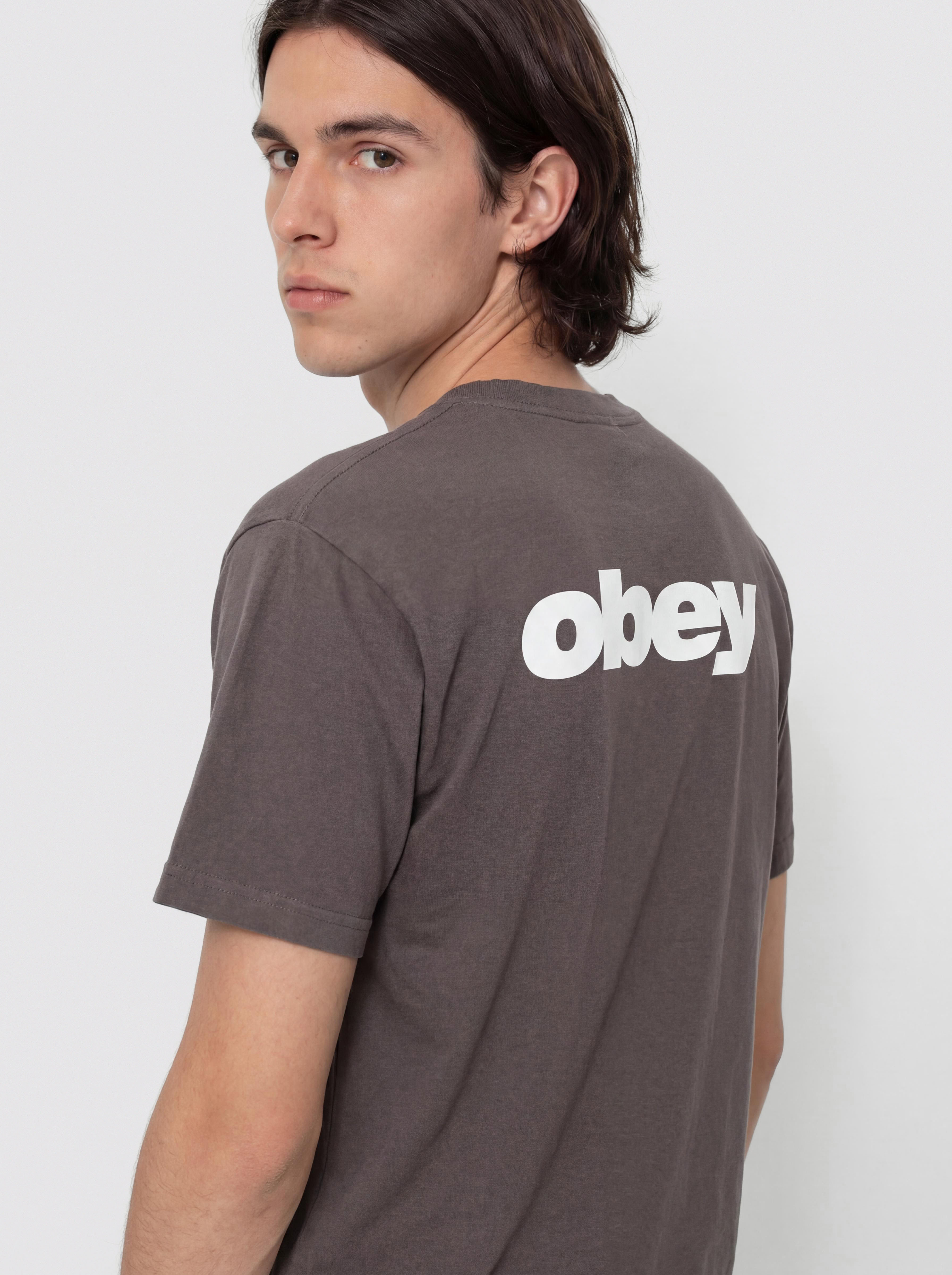 Тениска OBEY Bounce (pigment dusty black)