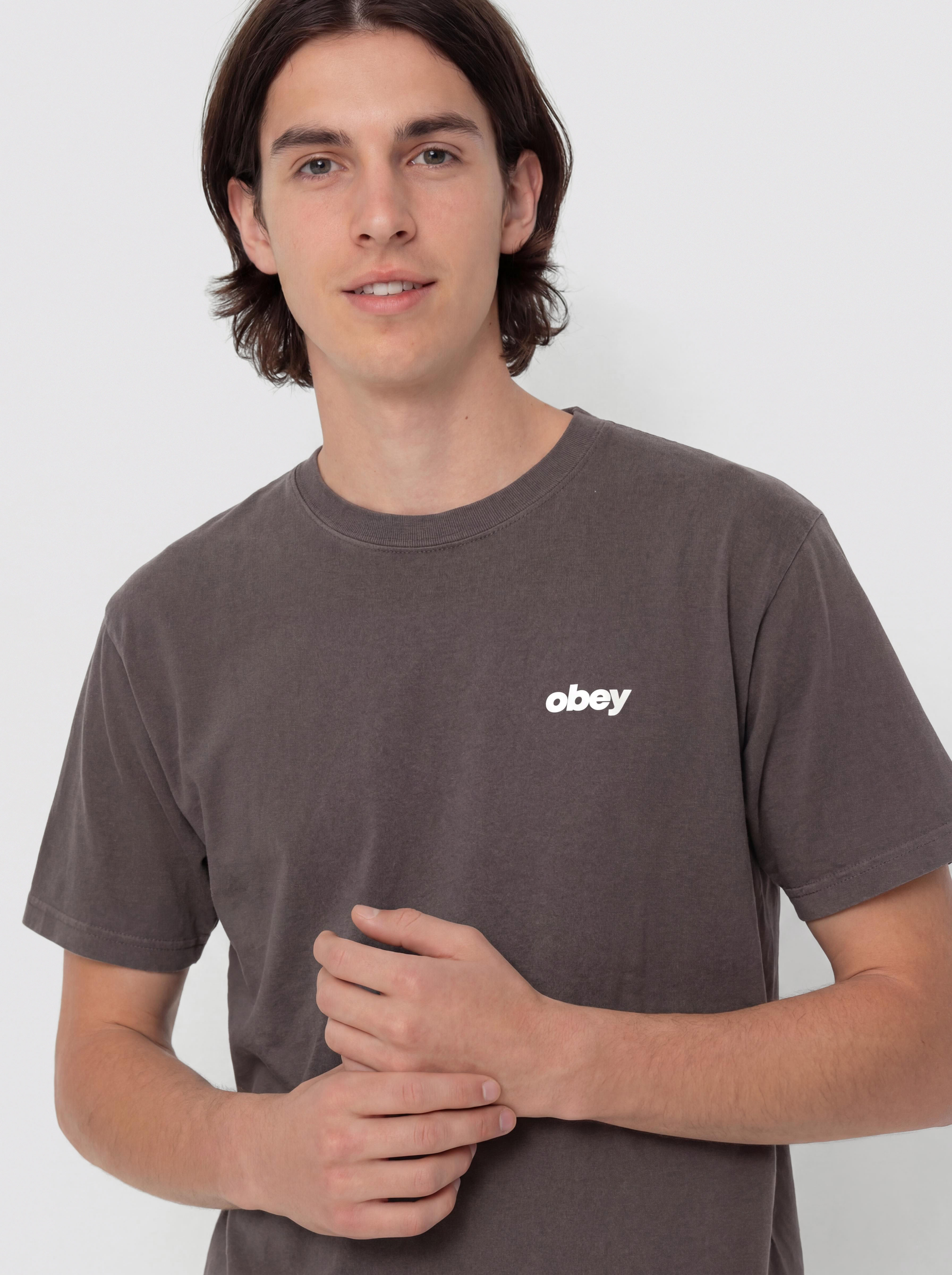 Тениска OBEY Bounce (pigment dusty black)