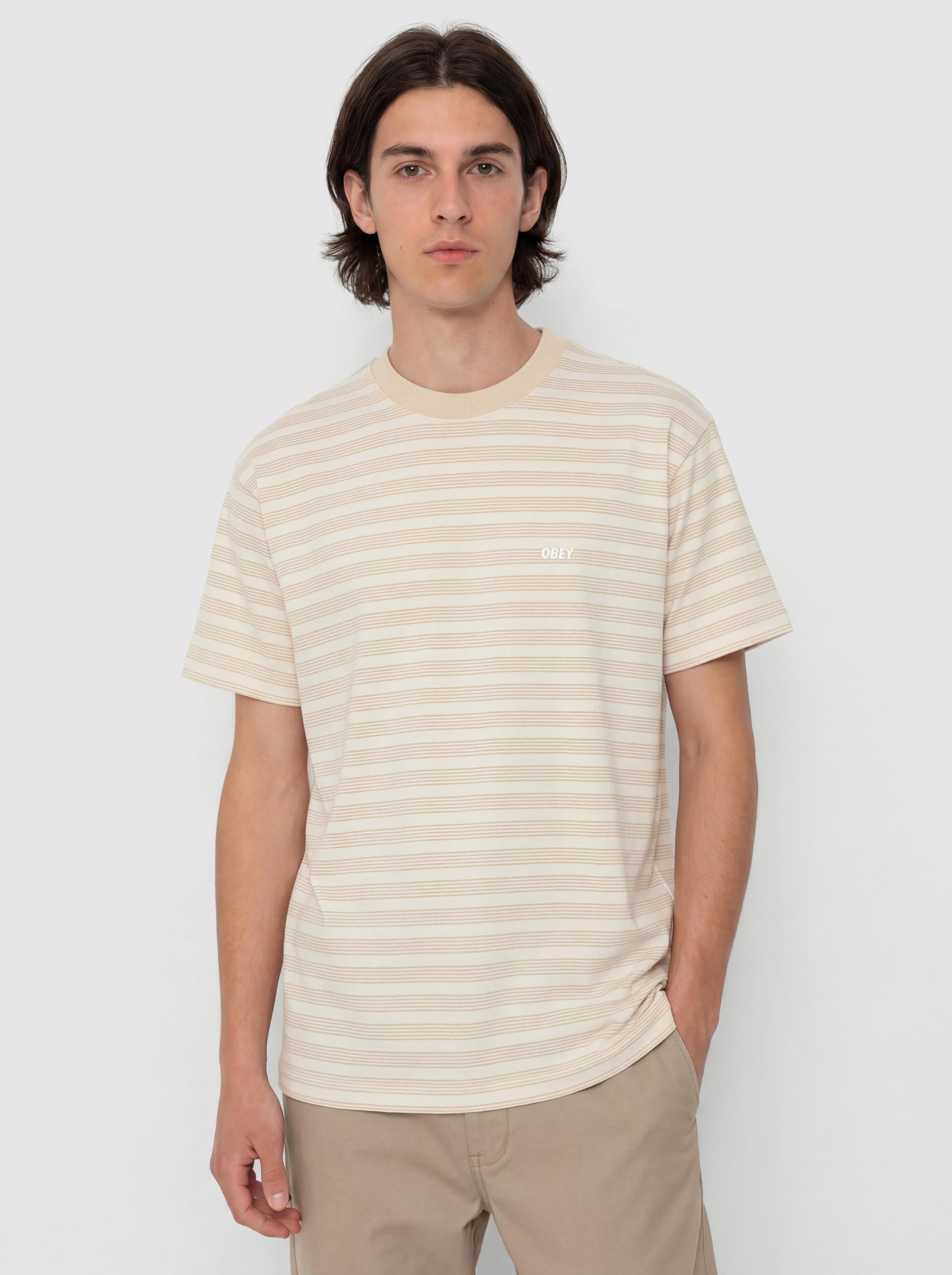 Тениска OBEY Cordell (antique white multi)