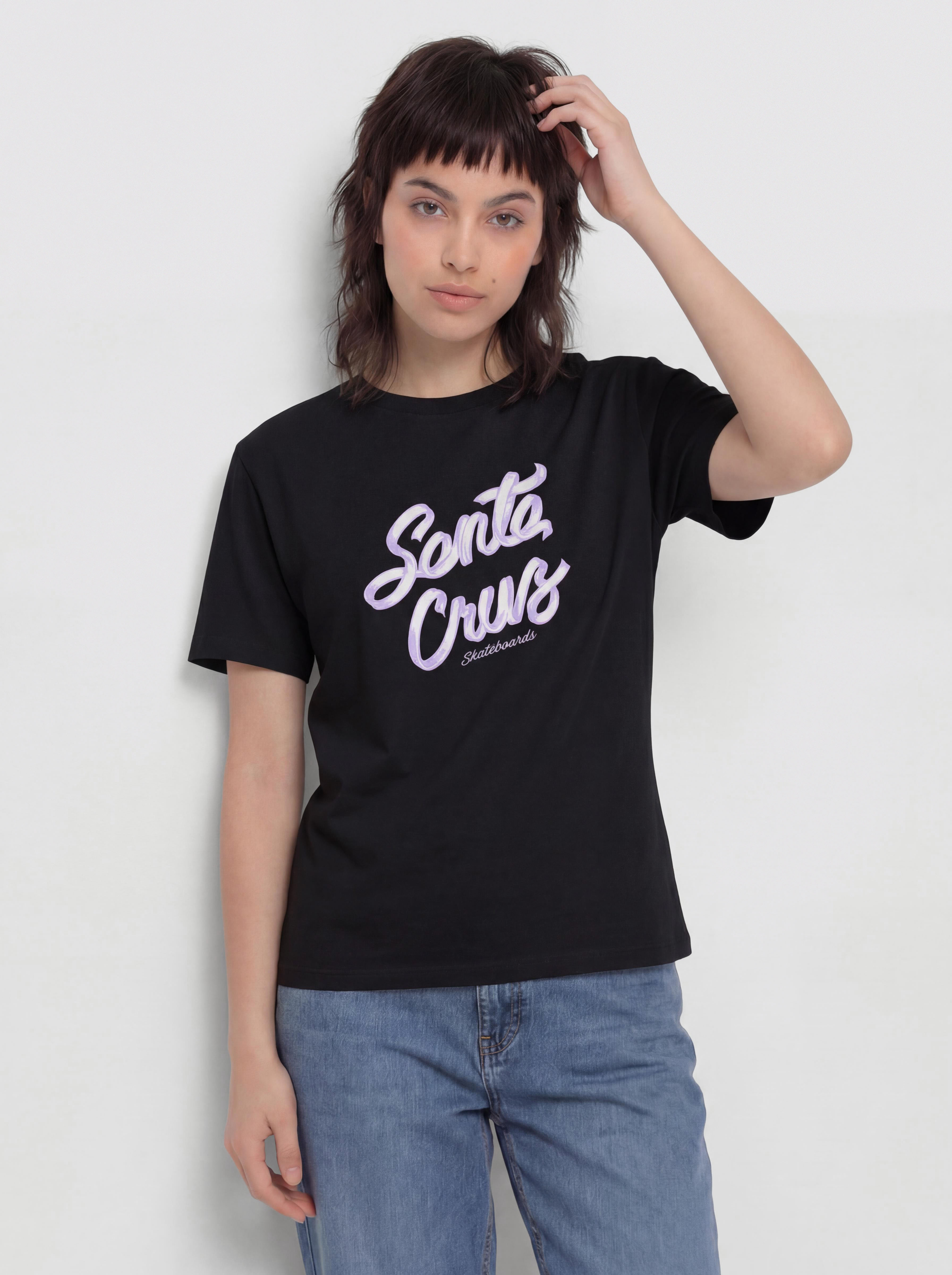Тениска Santa Cruz Ribbon Script Front Wmn (black)