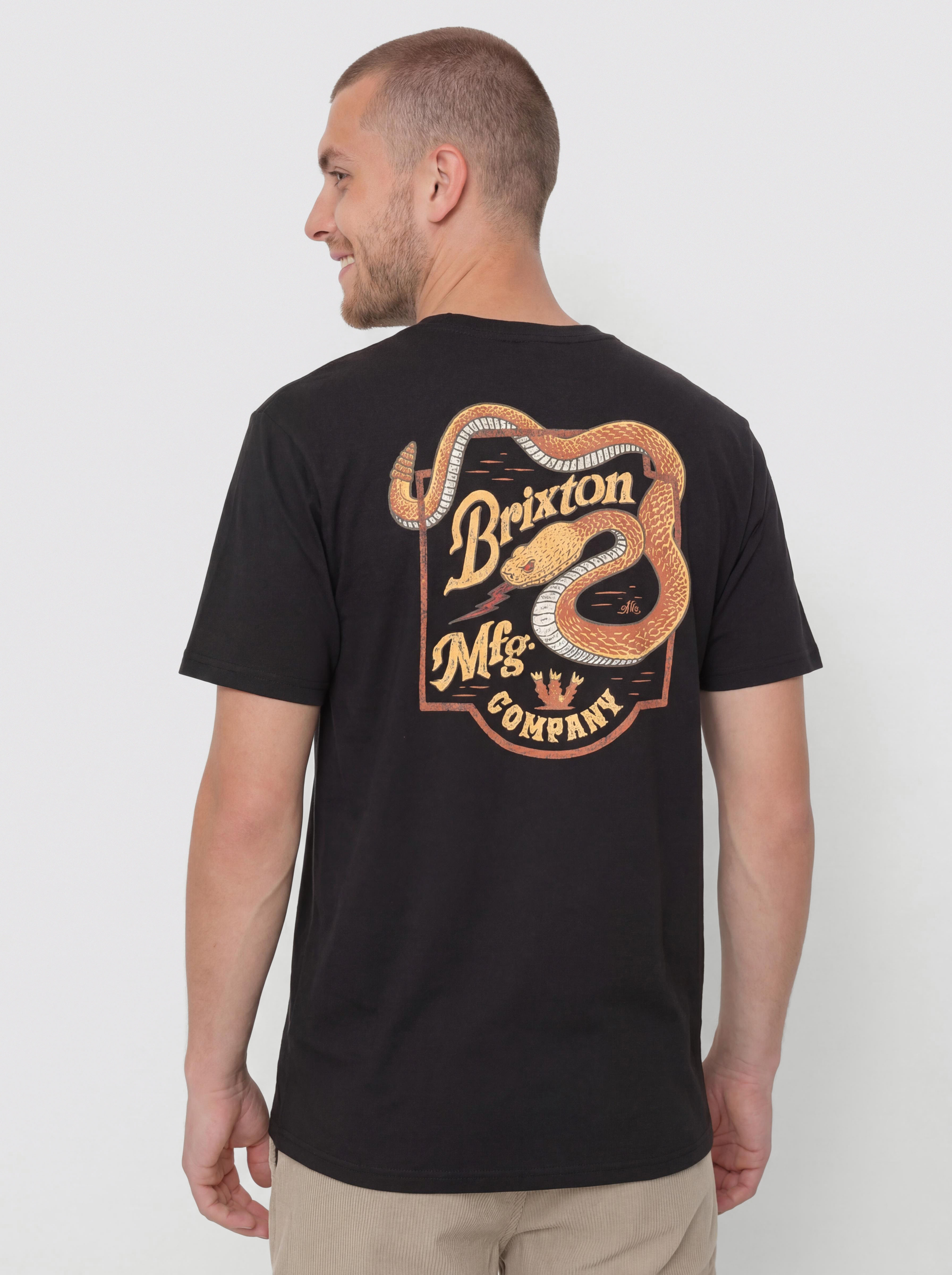 Тениска Brixton Rothwell Tlrt (black)