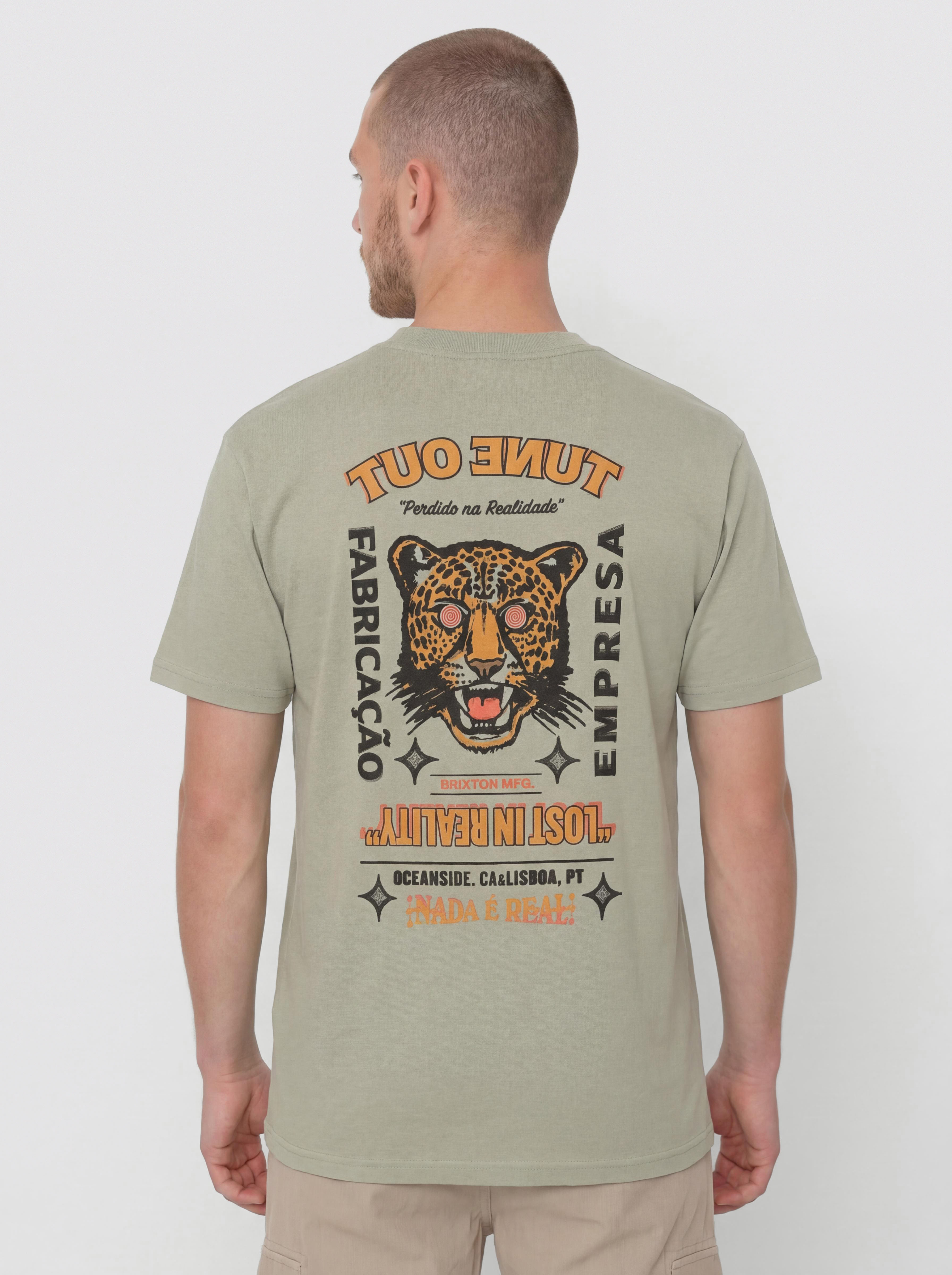 Тениска Brixton Getaway Std (desert green)