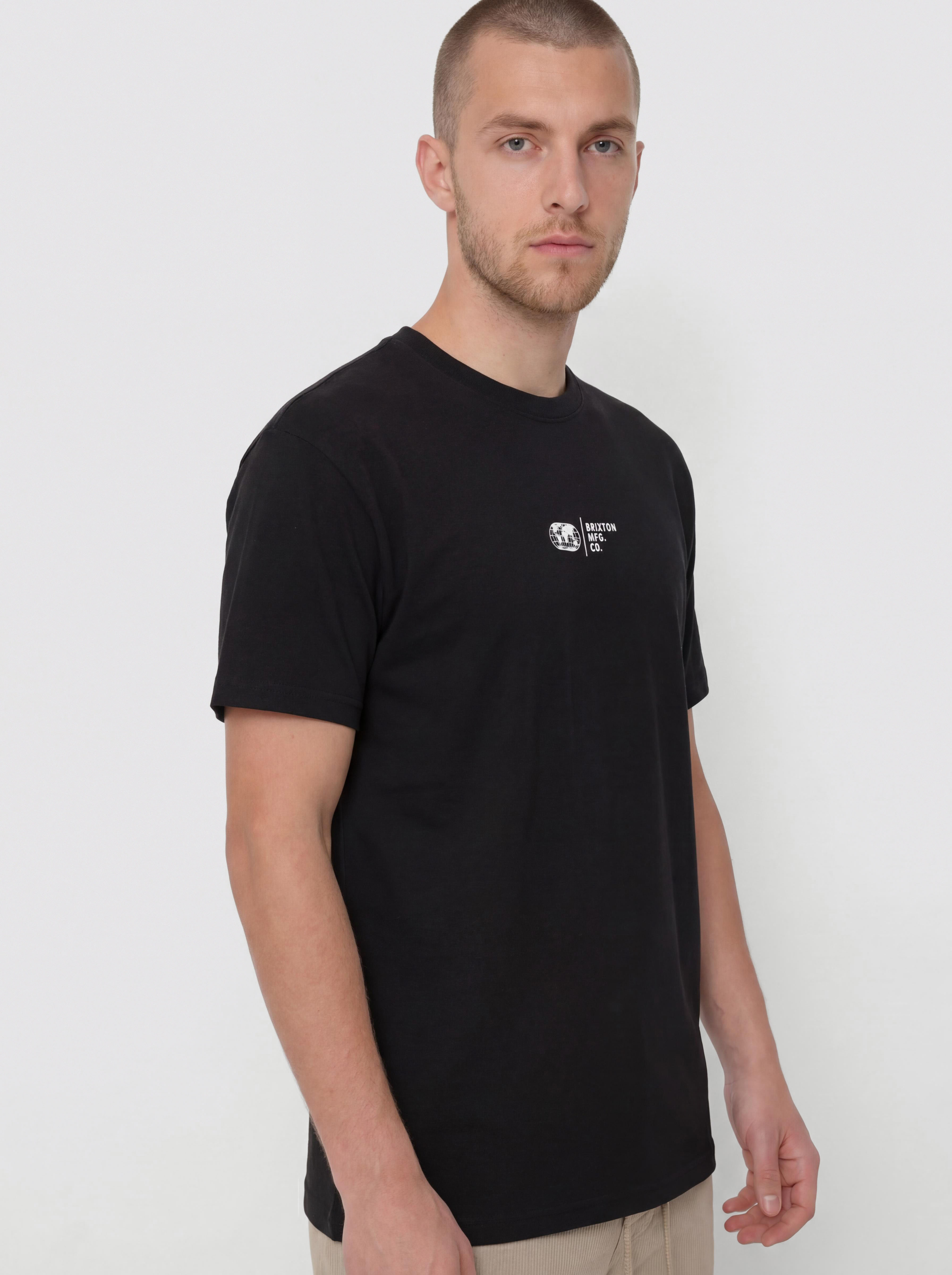 Тениска Brixton Union Hw Relaxed (black classic wash)