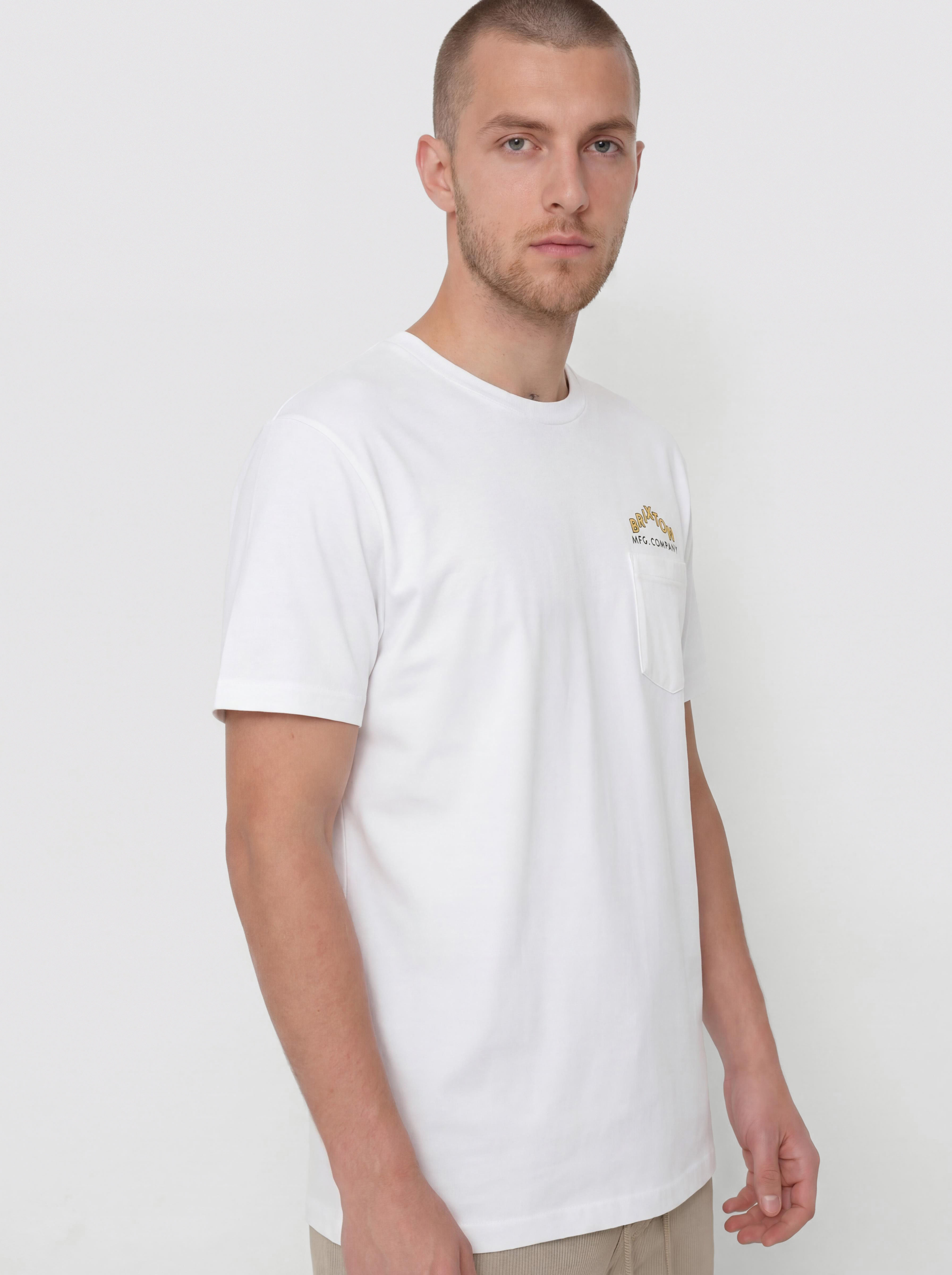 Тениска Brixton Roman Pkt (white)