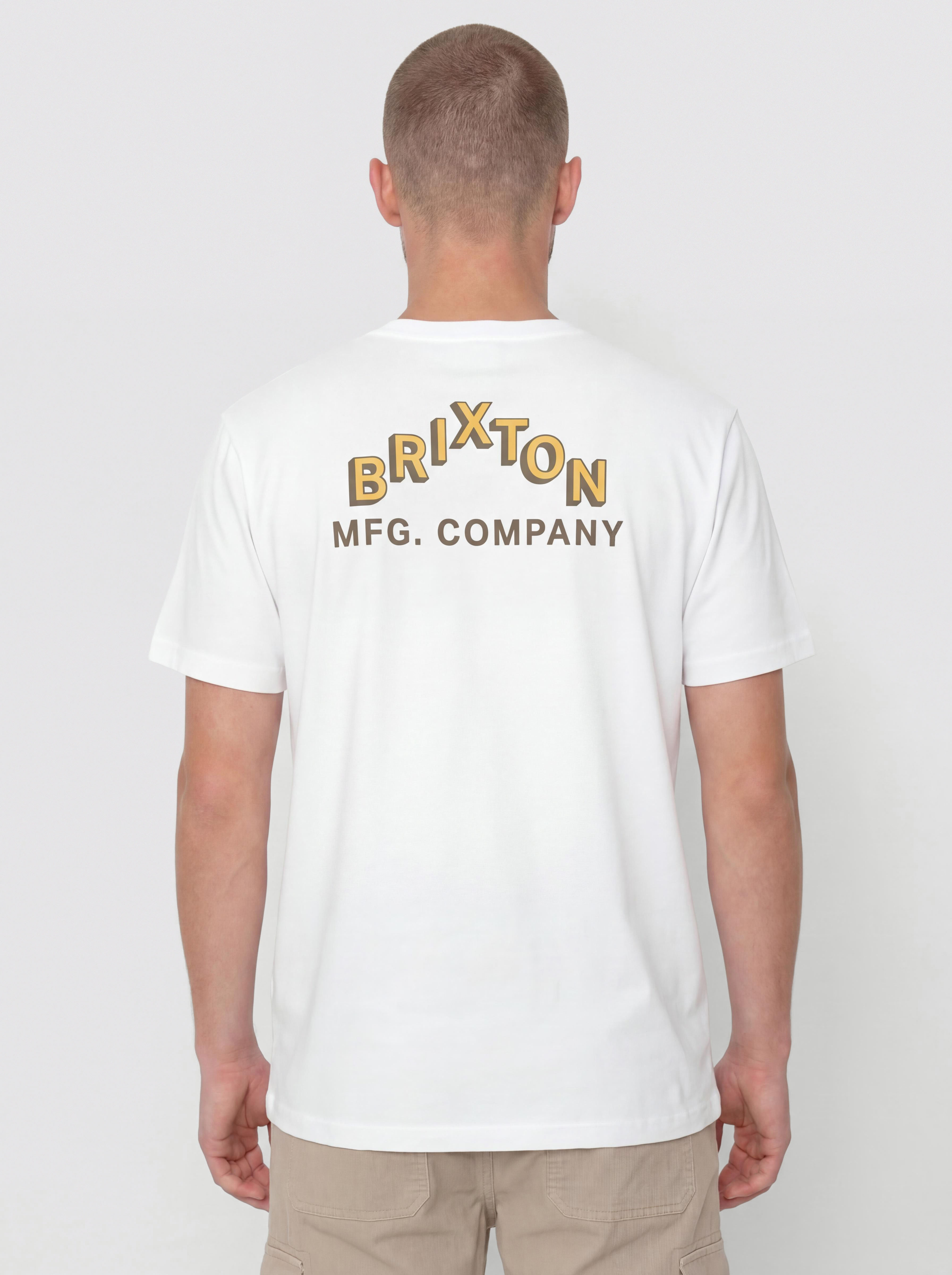 Тениска Brixton Roman Pkt (white)