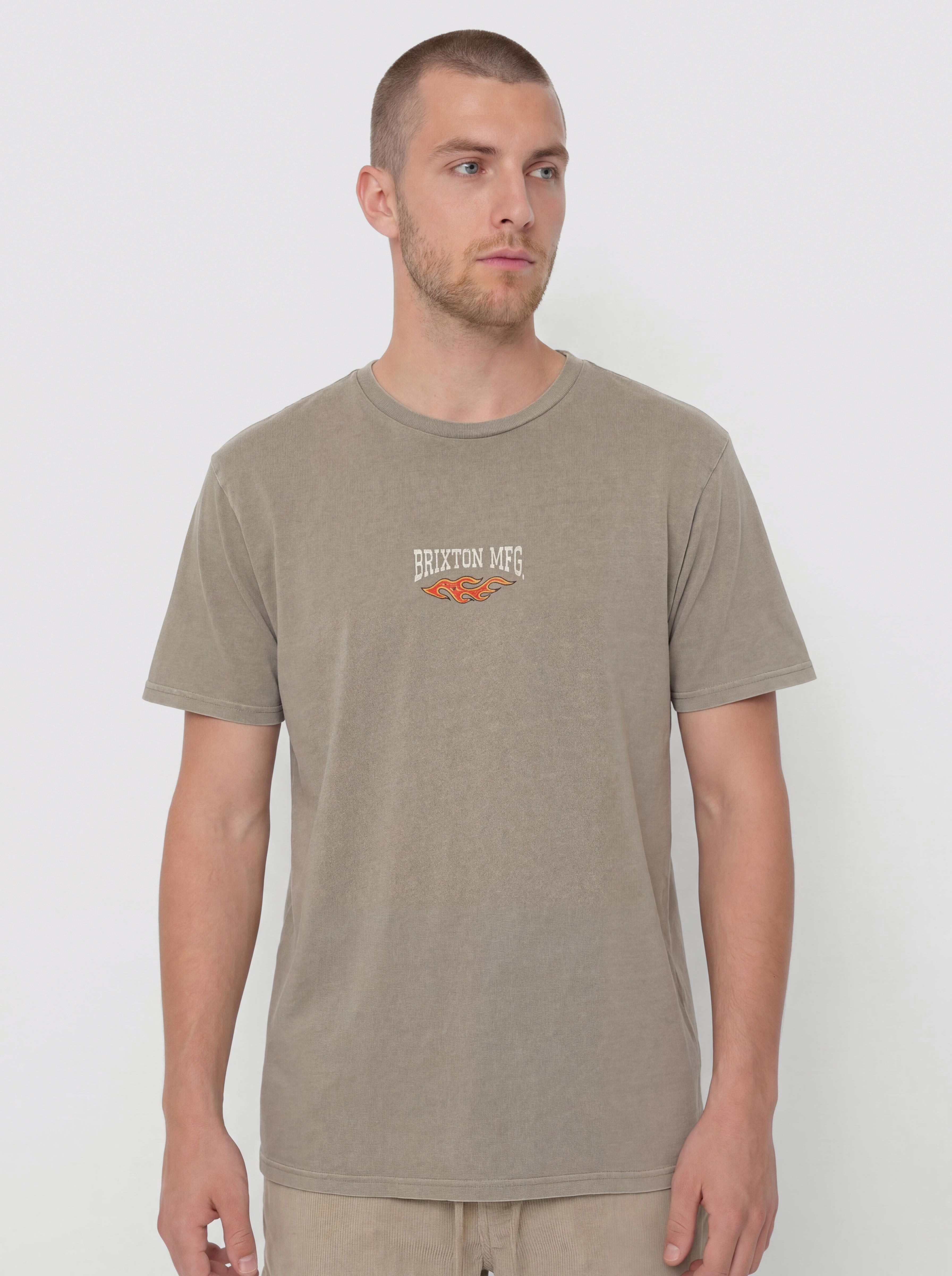 Тениска Brixton Hardee Stt (cinder worn wash)