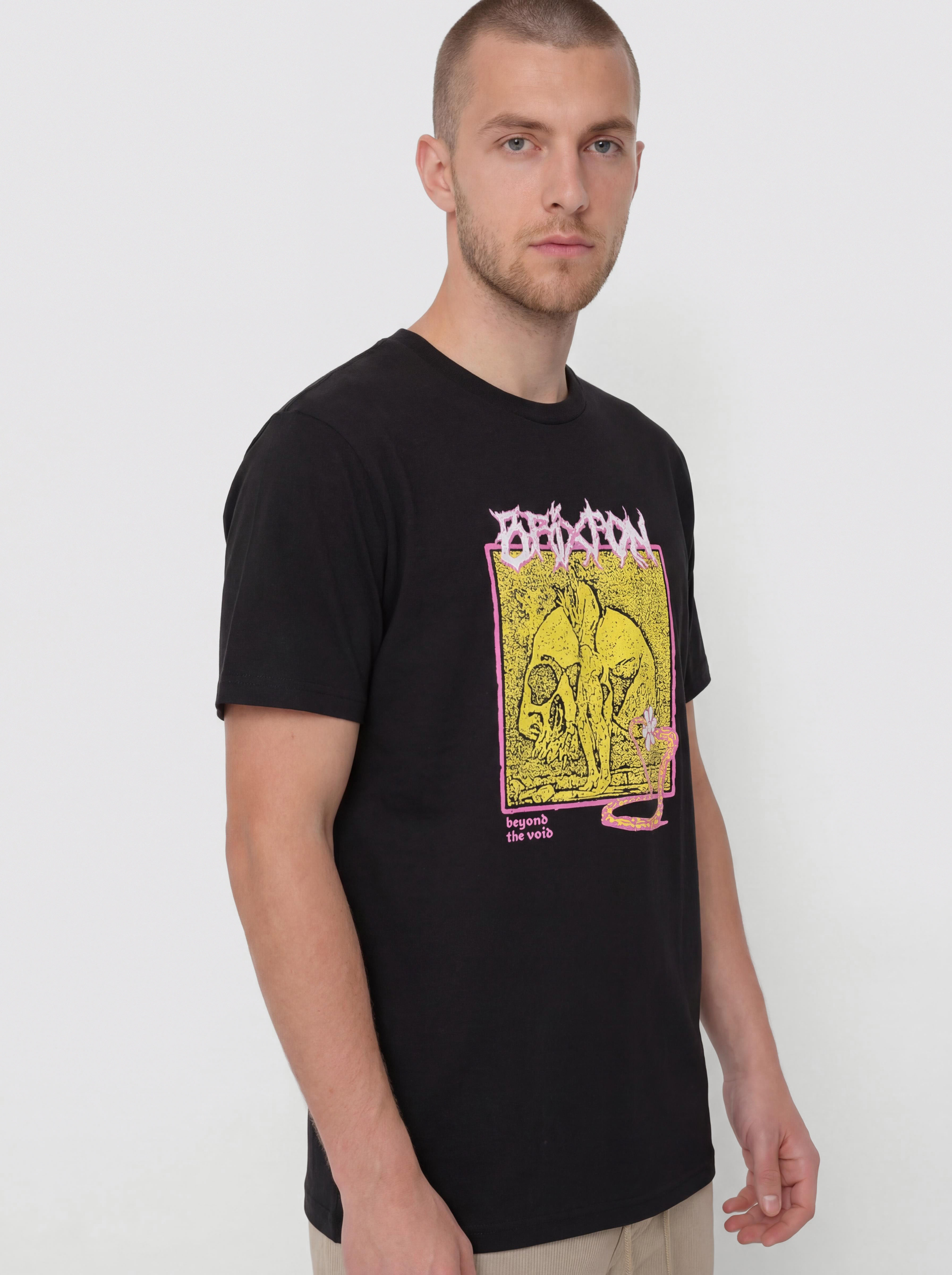 Тениска Brixton Void Premium Stt (black worn wash)