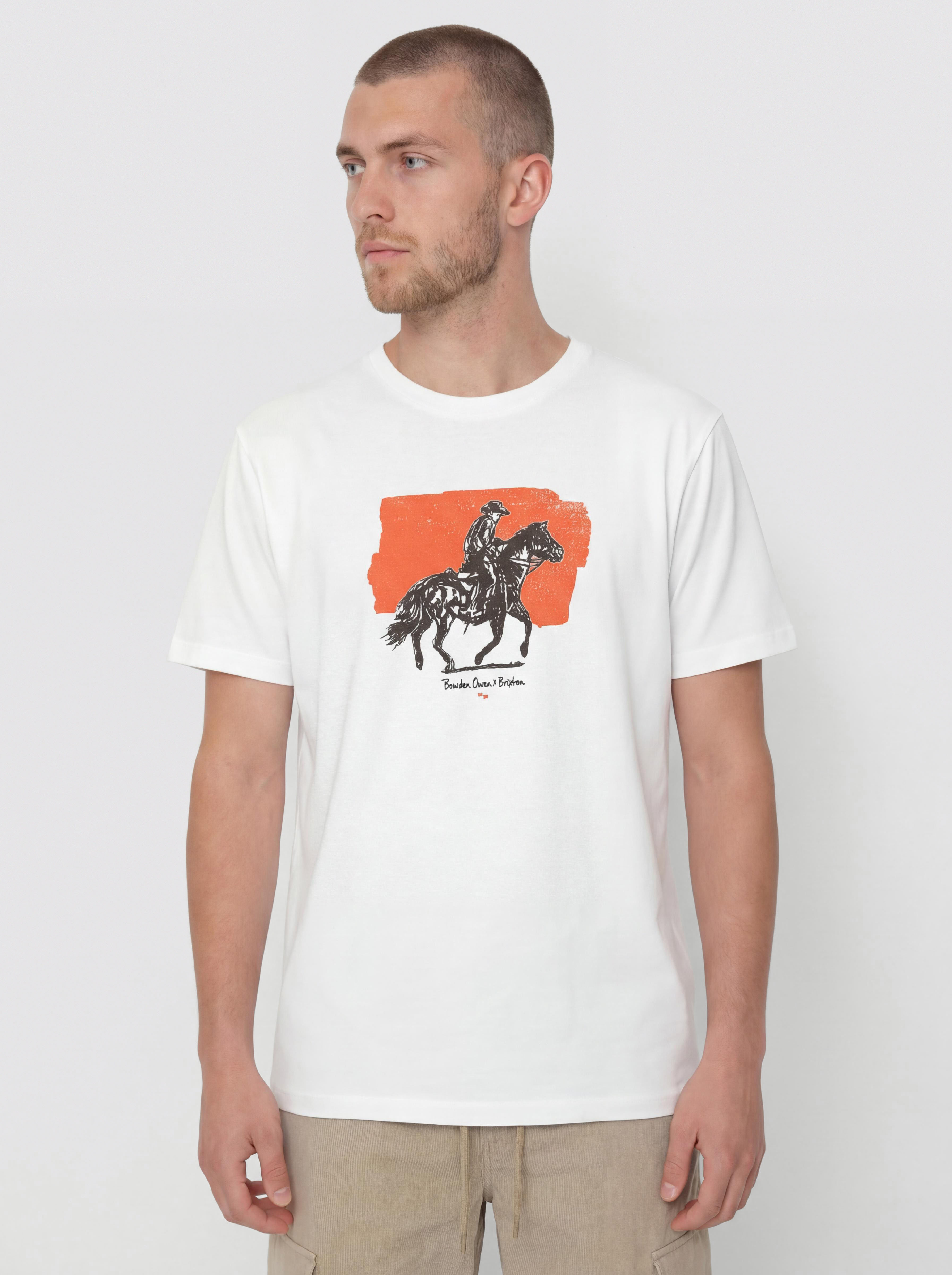 Тениска Brixton Duston Std (white)