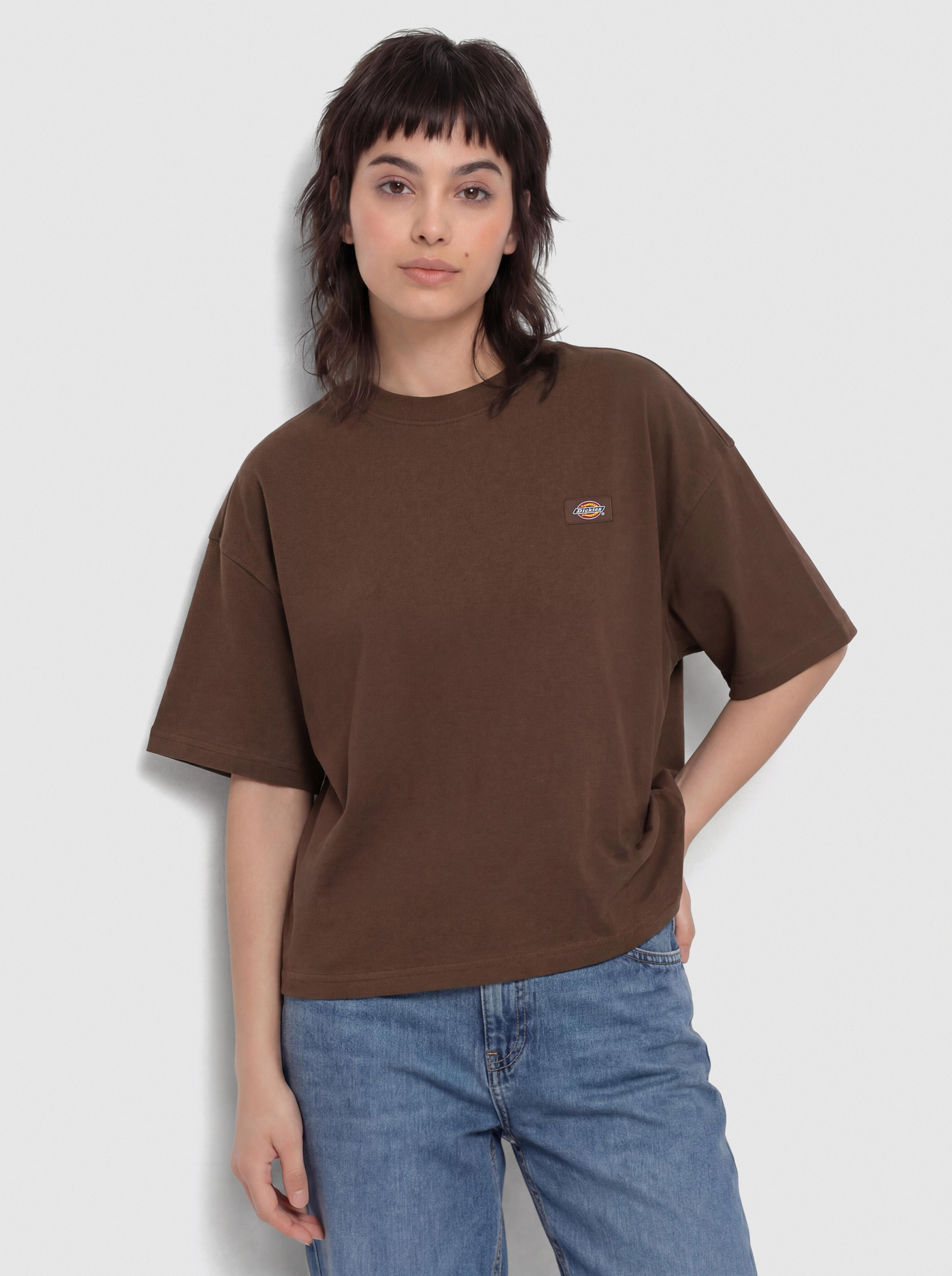 Тениска Dickies Oakport Boxy Wmn (timber brown)
