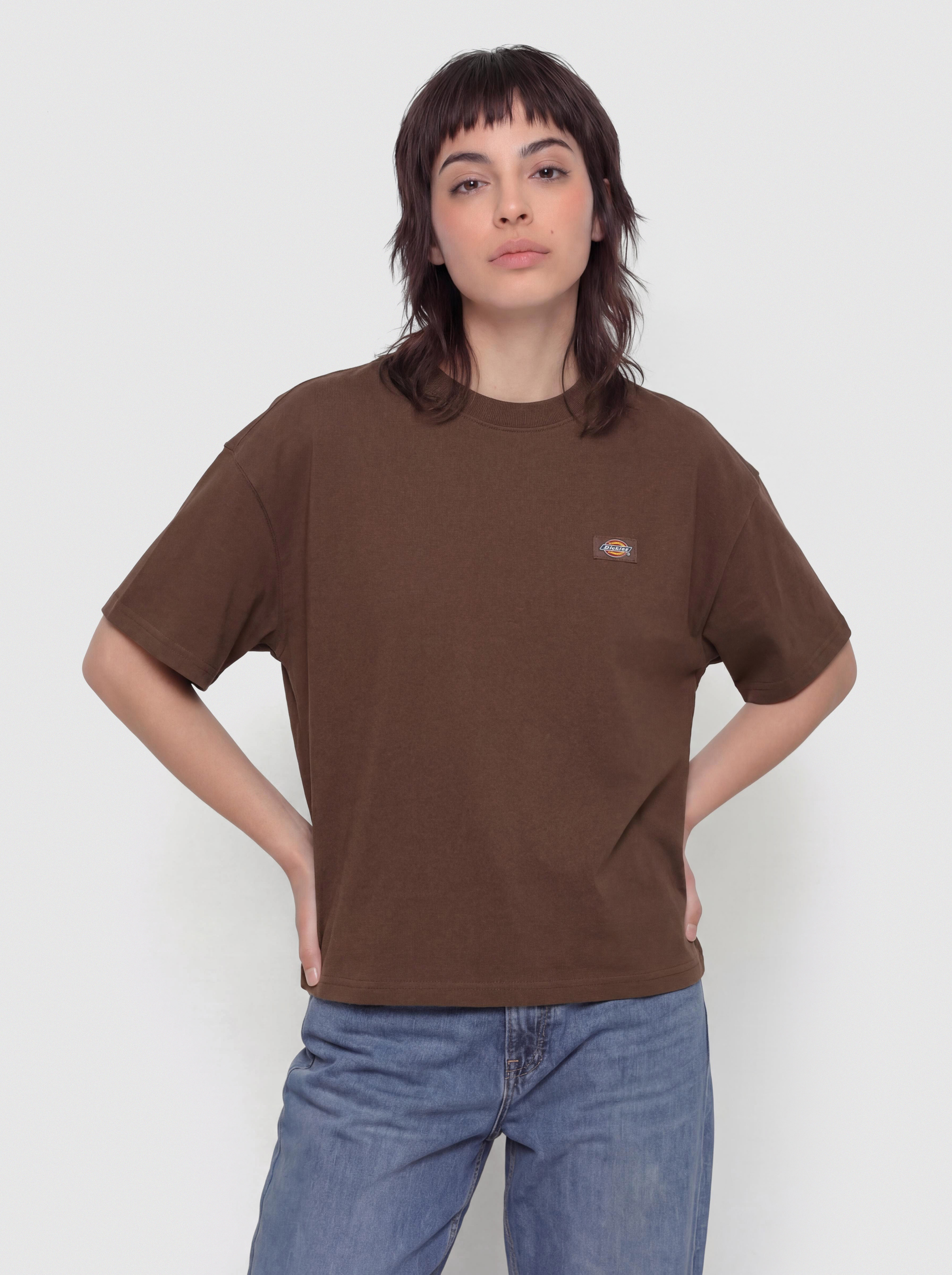 Тениска Dickies Oakport Boxy Wmn (timber brown)