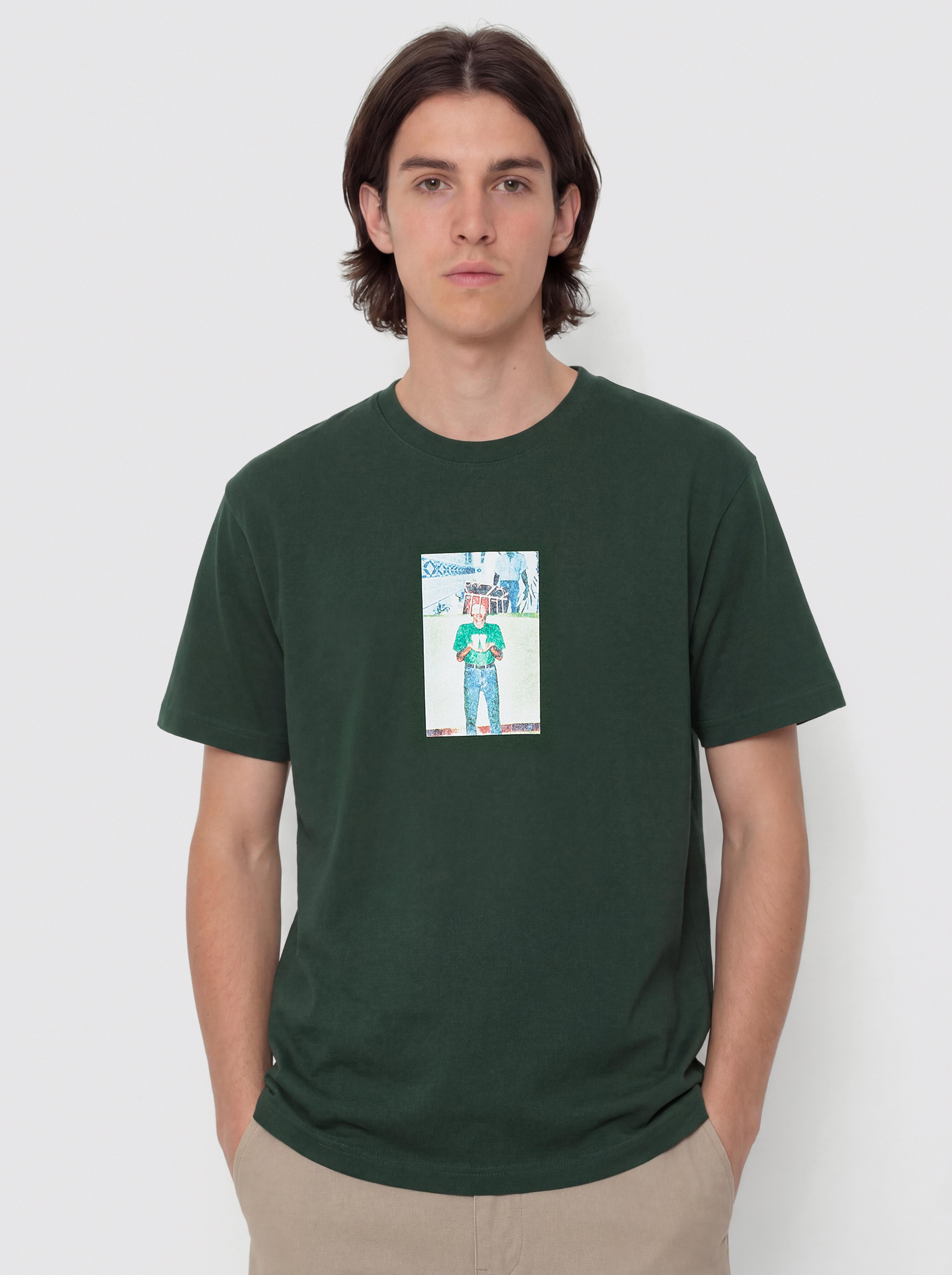 Тениска Polar Skate Jeans Teeth (dark green)