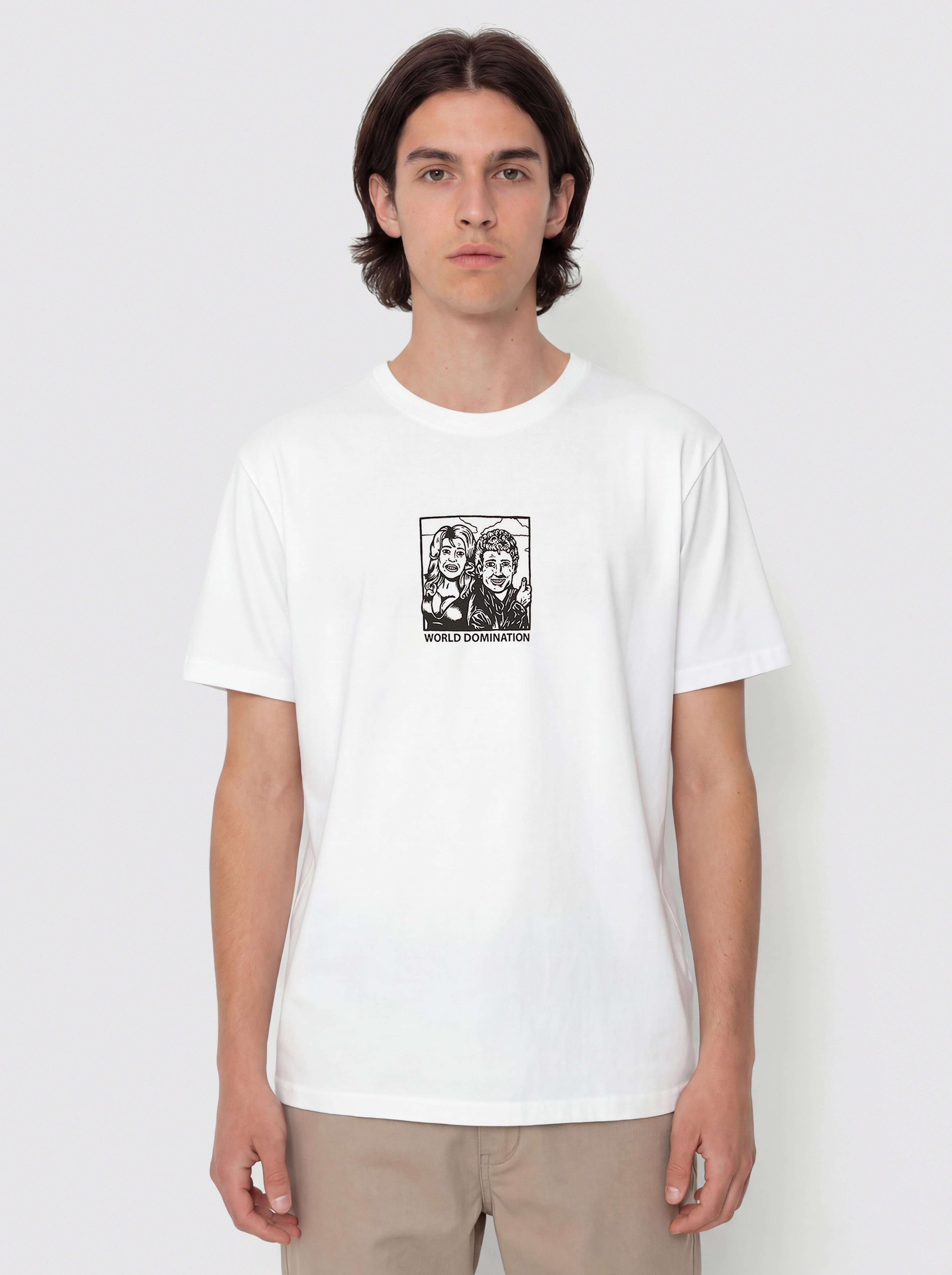 Тениска Polar Skate World Domination (white)