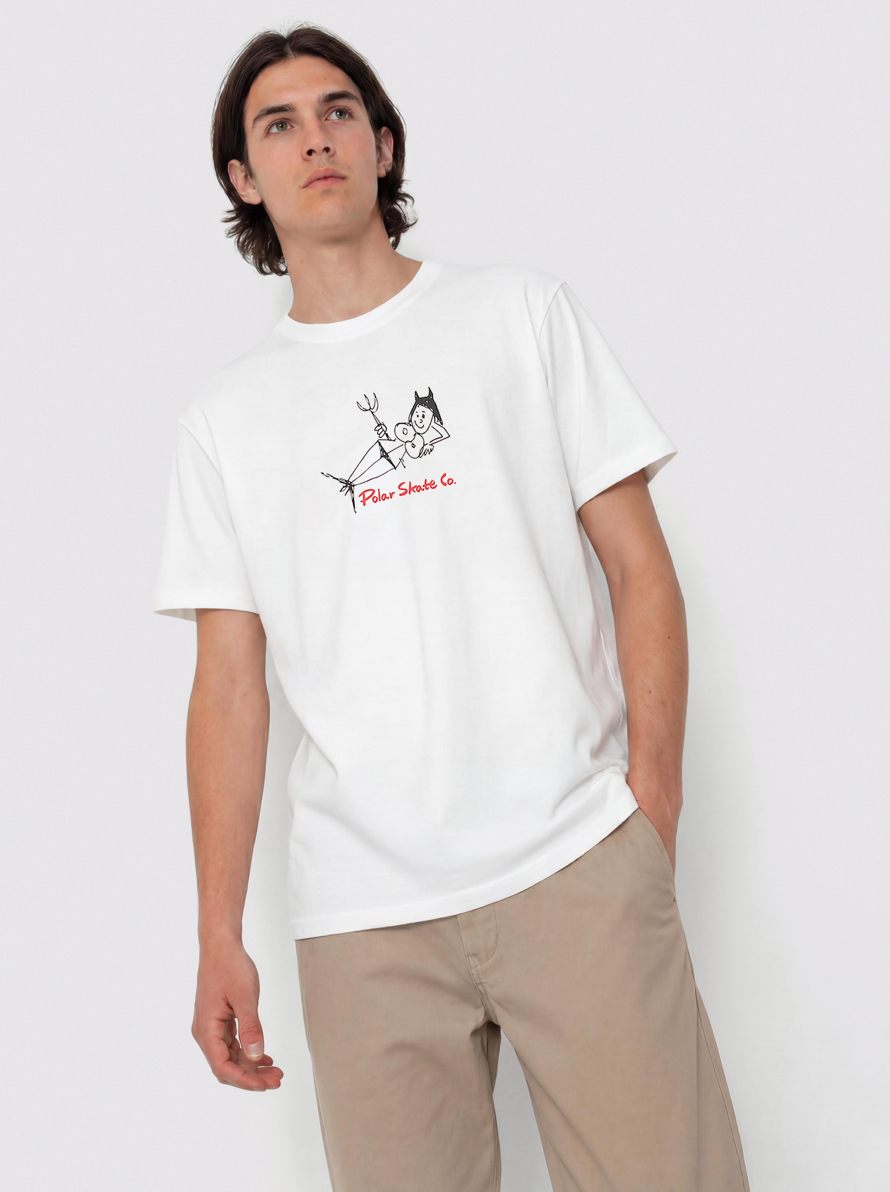 Тениска Polar Skate Devil Woman (white)