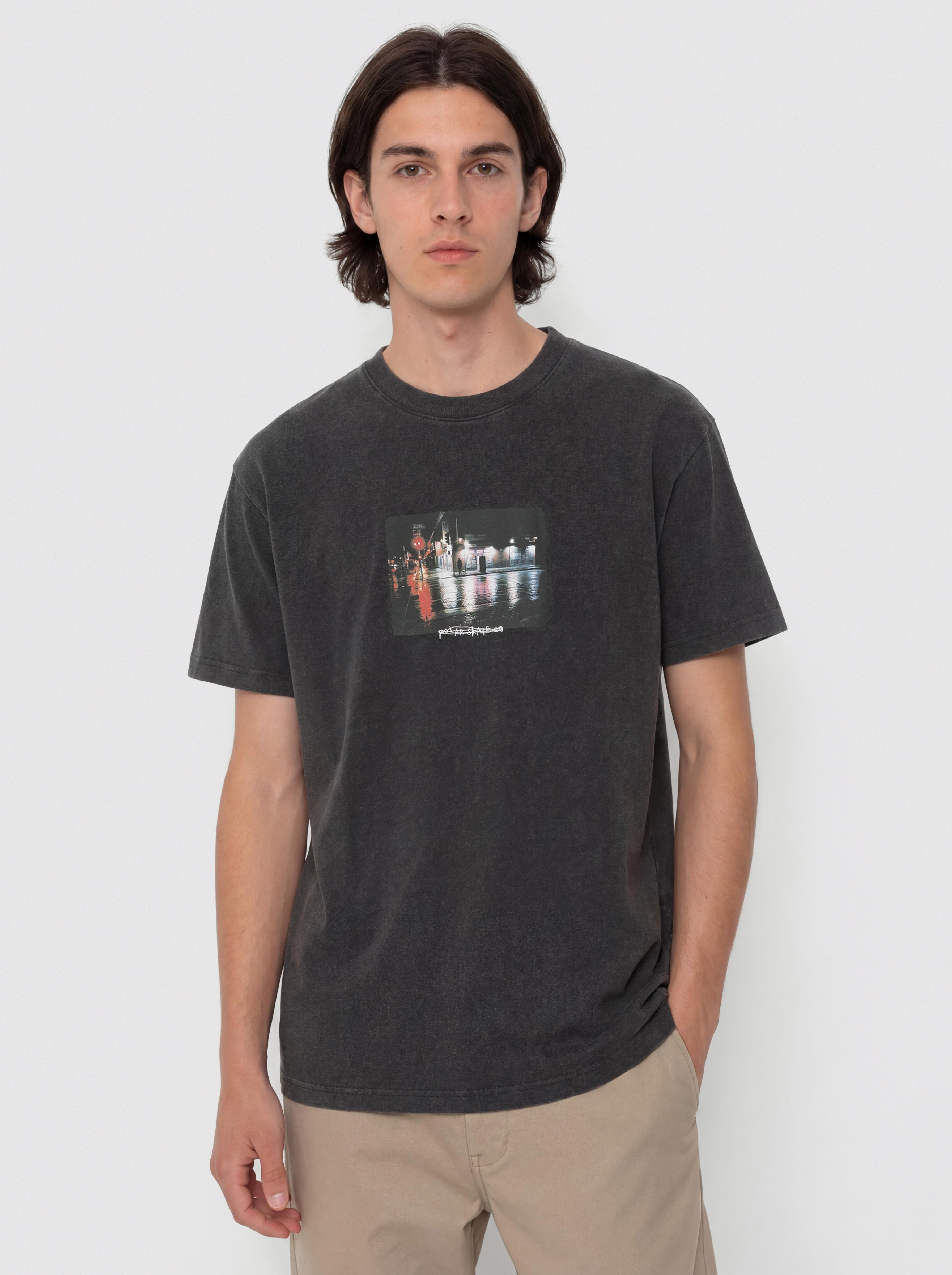 Тениска Polar Skate 5th ST/LA (silver black)