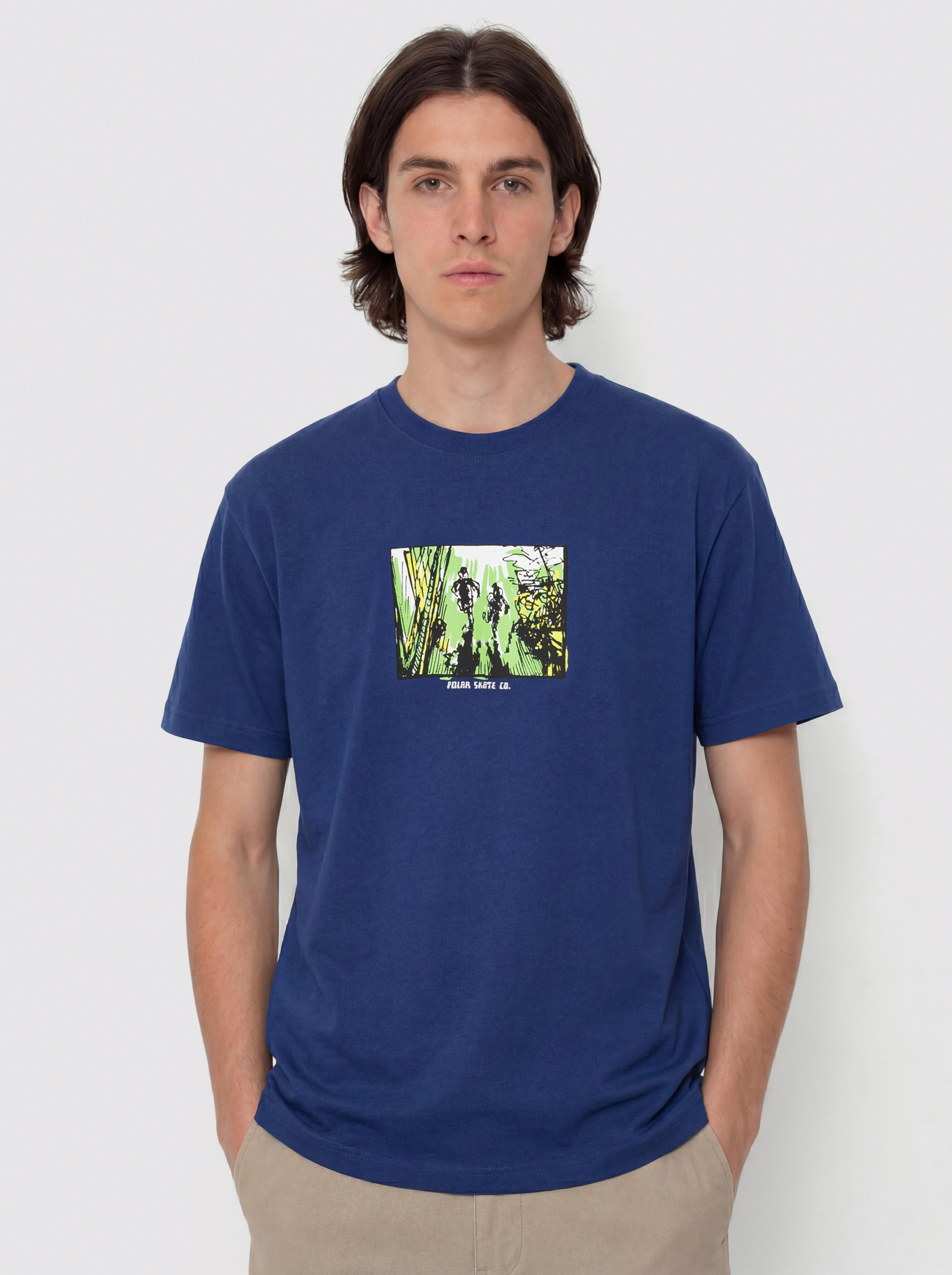 Тениска Polar Skate Running (deep royal blue)