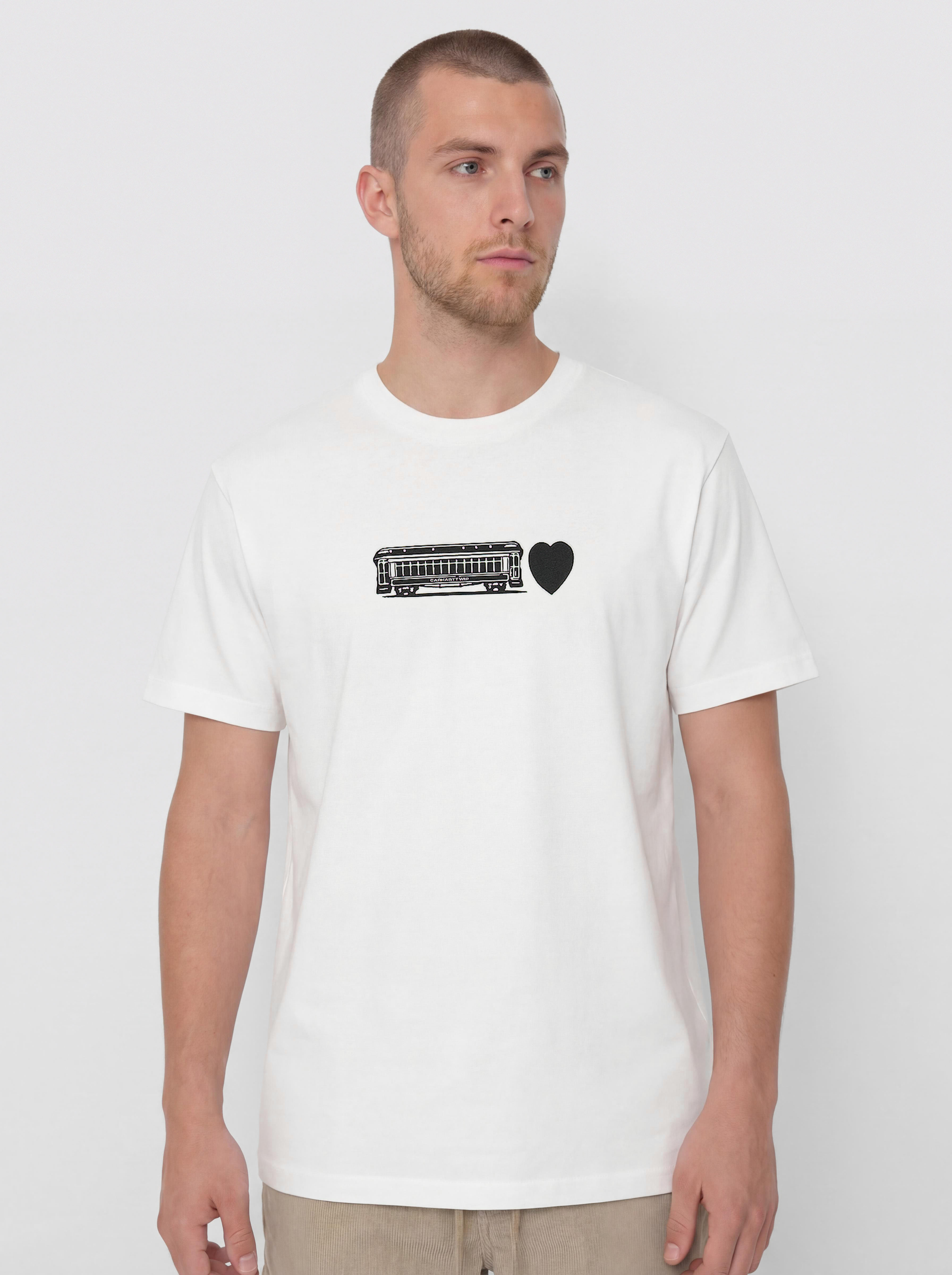 Тениска Carhartt WIP Deconstructed Label (white)