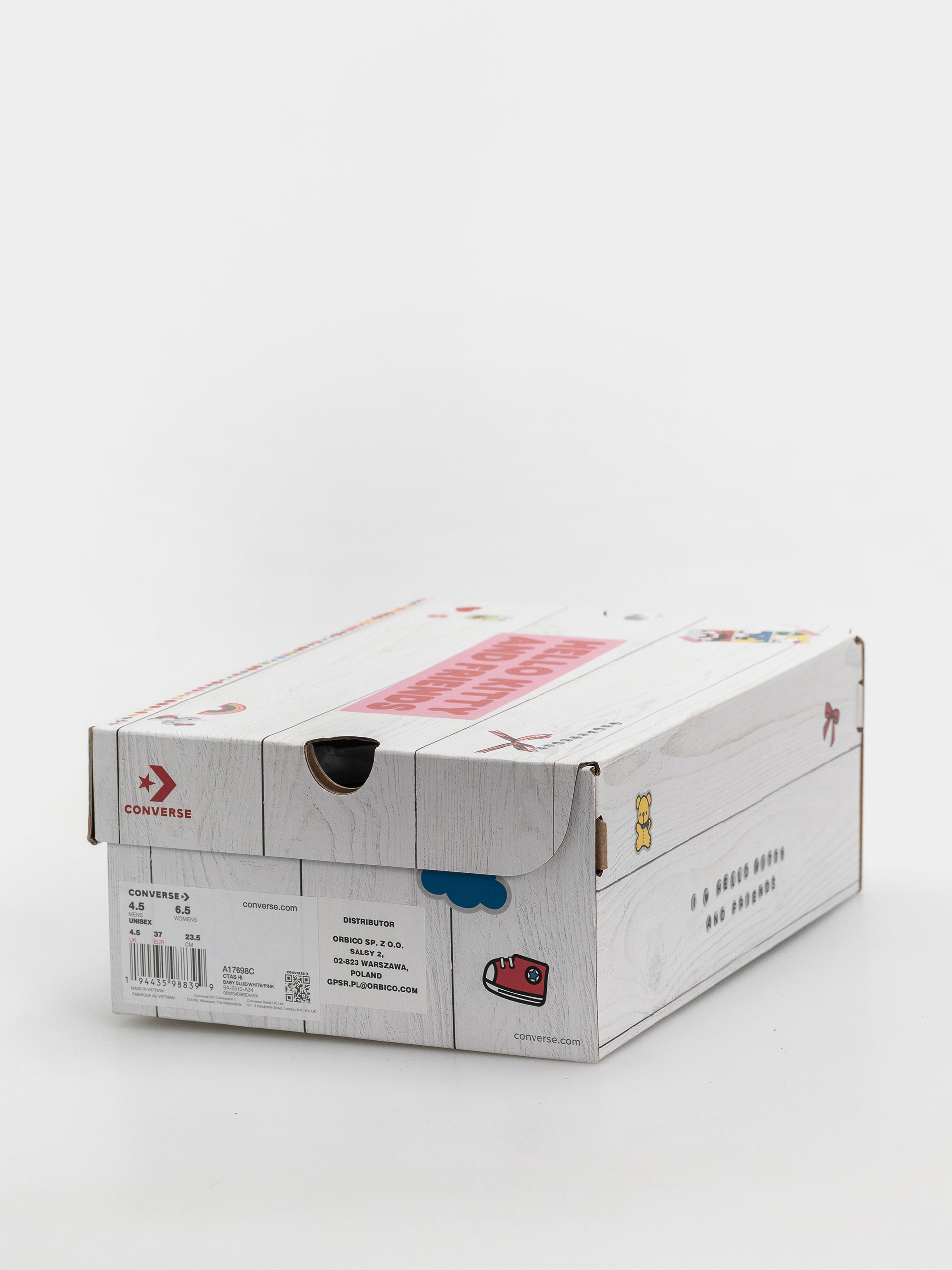 Кецове Converse Chuck Taylor All Star Hi (baby blue/white/pink)