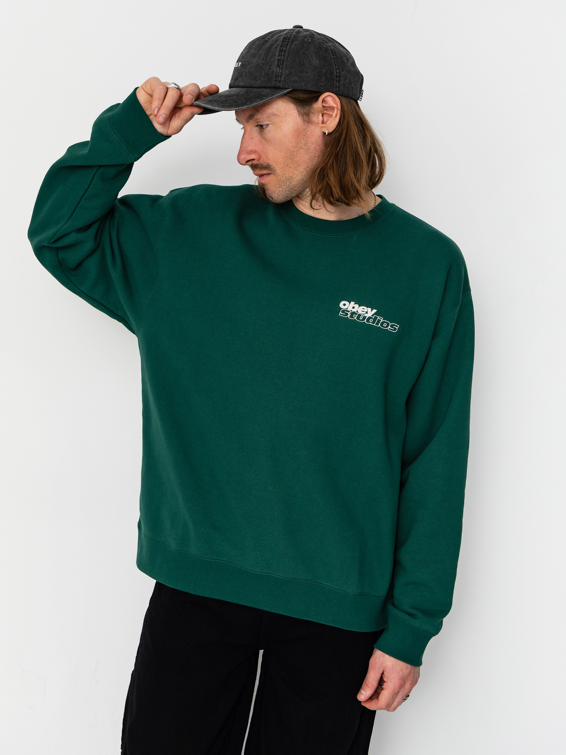 Суитшърт OBEY Tonic (rain forest)